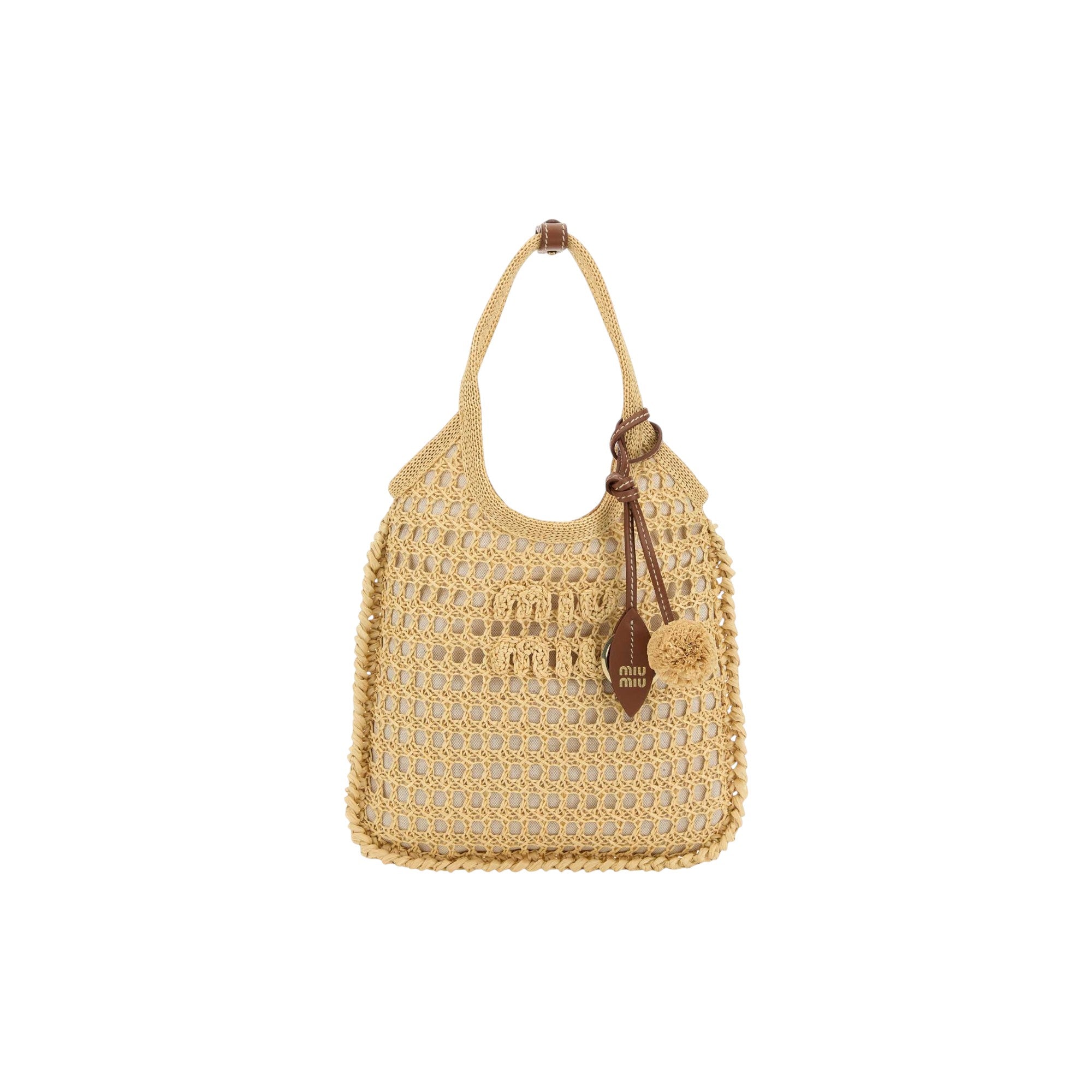 Ivy Raffia Crochet Tote Bag