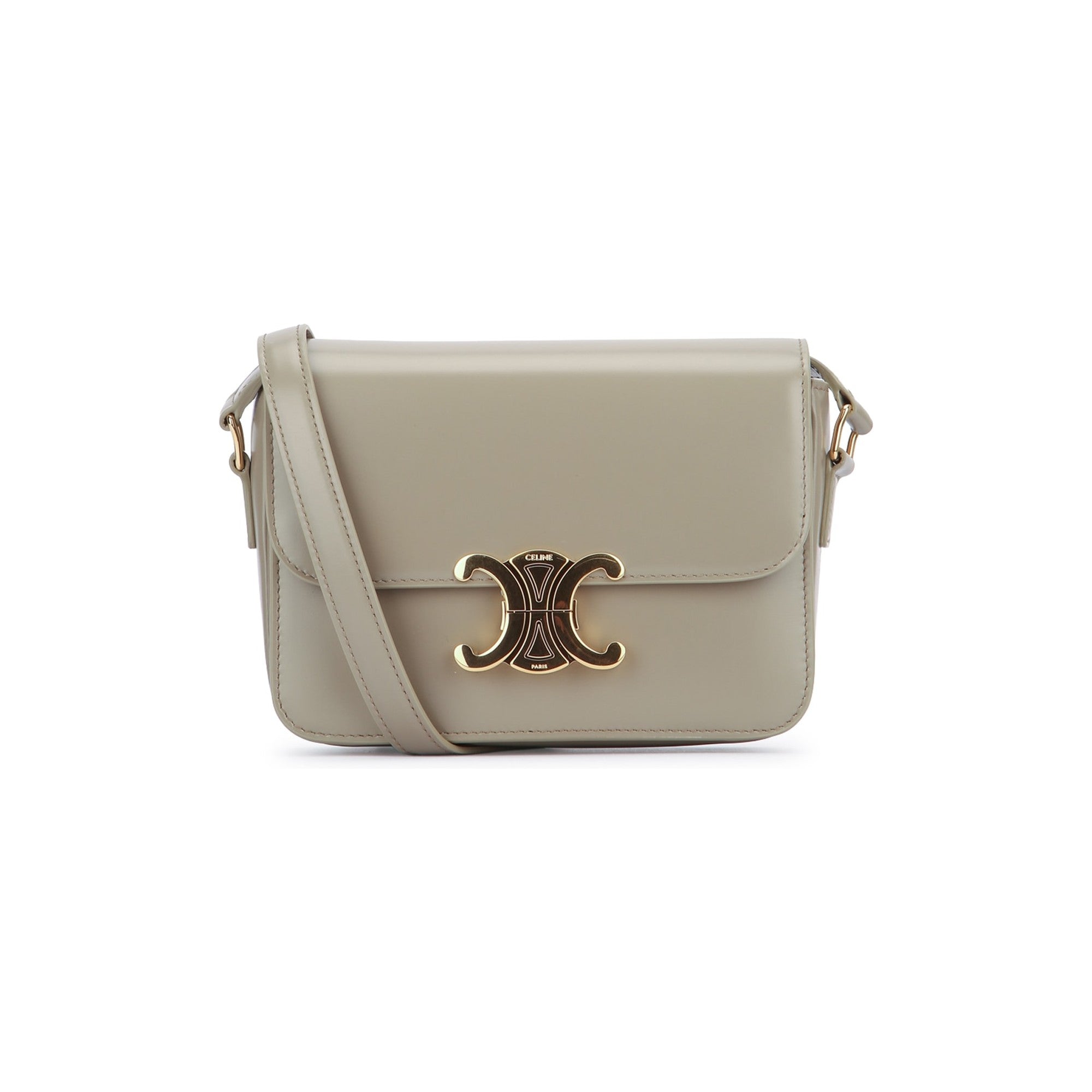 TEEN TRIOMPHE BAG IN shiny calfskin