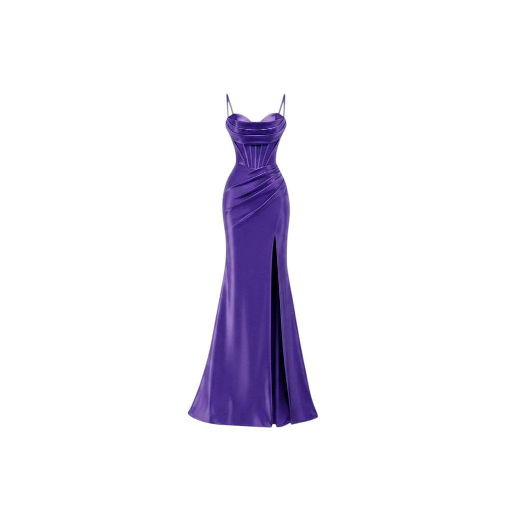 Celestia Glitter Tulle A-Line Prom Dress - Multi-Color Selection