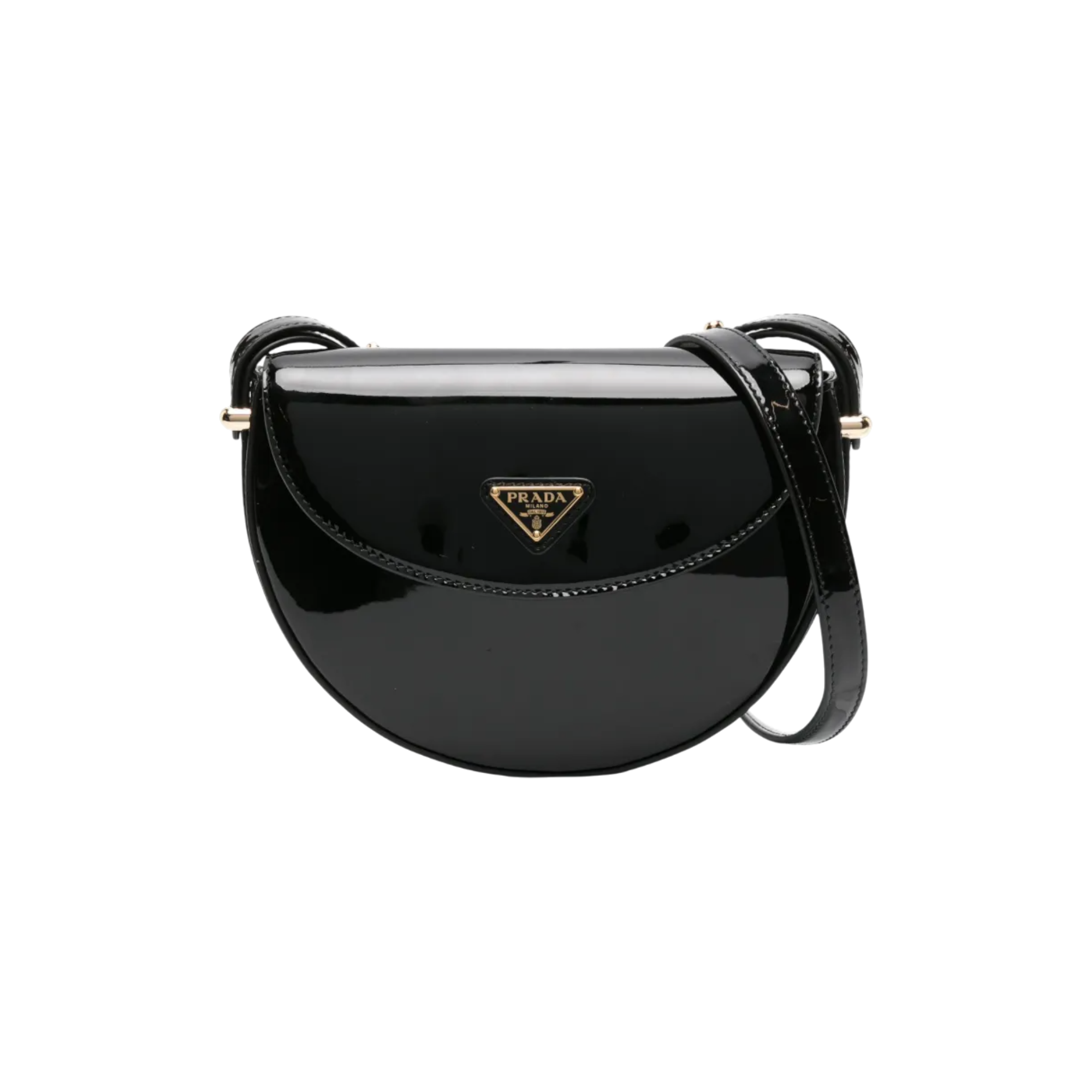 Prada Patent Leather Crossbody Prada-Via Manzoni