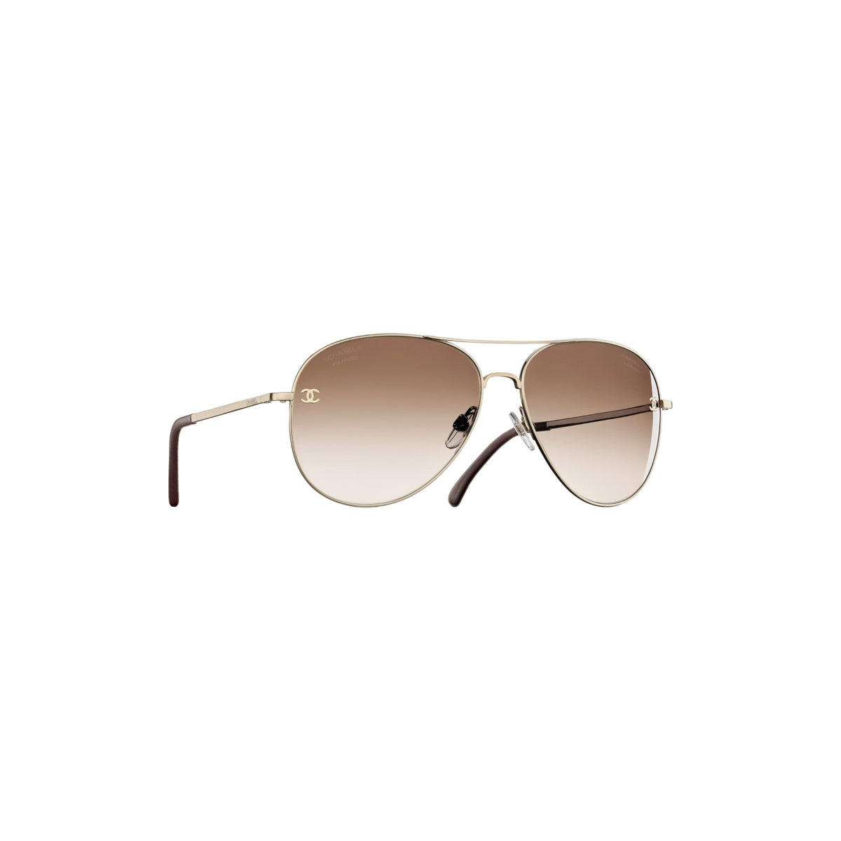 Chanel Pilot Brown Sunglasses – CH4189TQN395S9 – Via Manzoni display picture 3