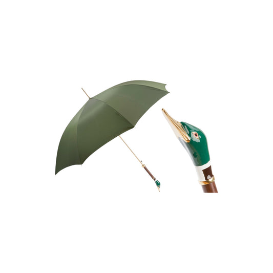 Mallard Duck Luxury Men's Umbrella – Italian Craftsmanship with a Heritage Touch