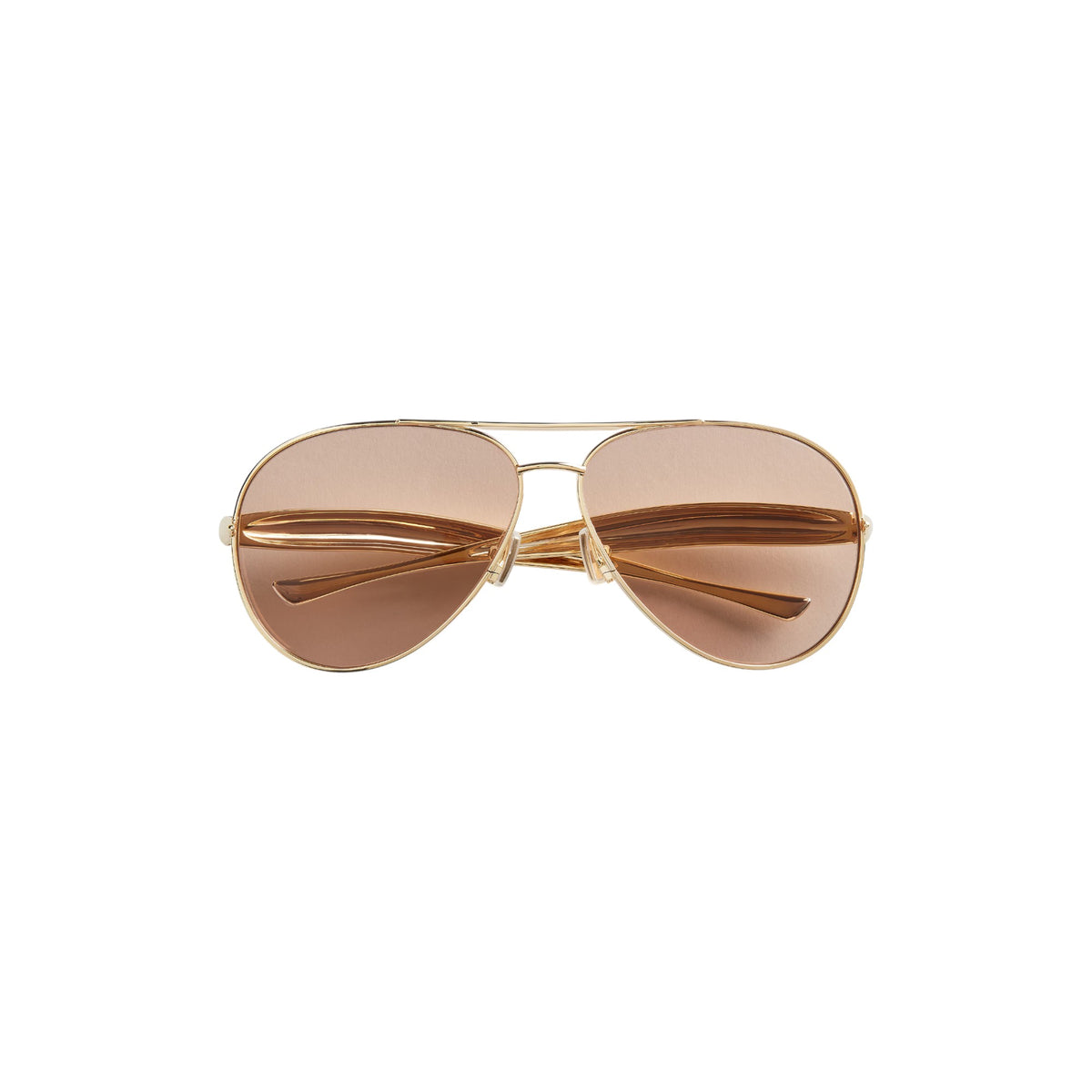 Bottega Veneta Sardine Aviator Sunglasses BOTTEGA VENETA EYEWEAR Sardine Aviator-Style Silver-Tone  main image 2