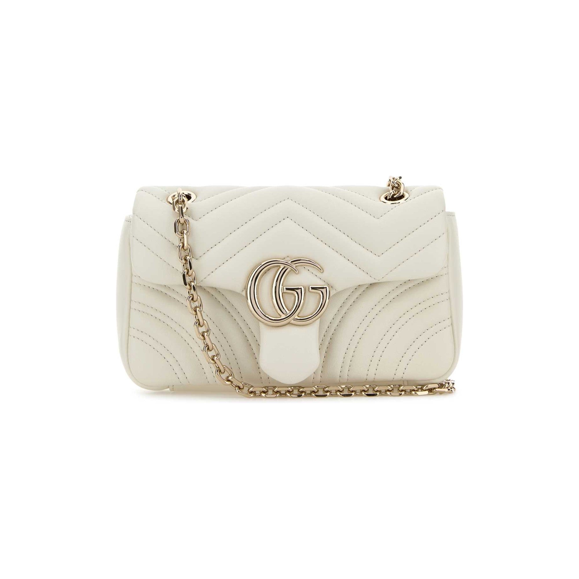 GG Marmont white small shoulder bag
