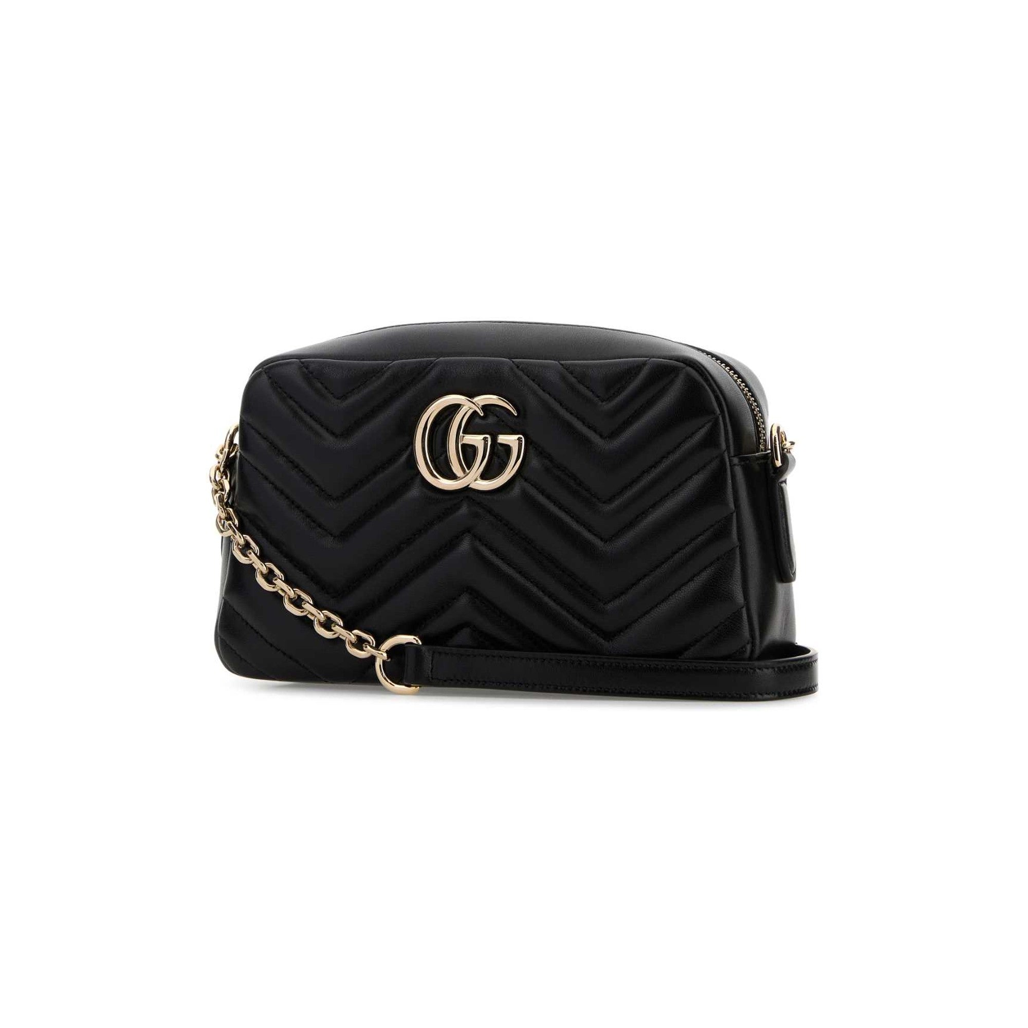 GG Marmont black small camera bag