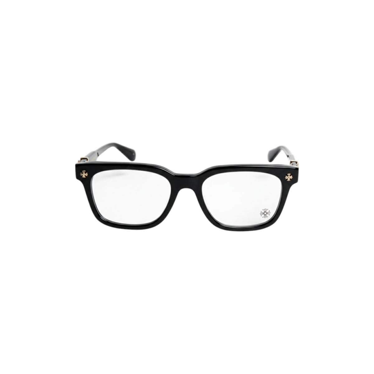 COX-UCKER Black and 18K Gold Eyeglasses Frame