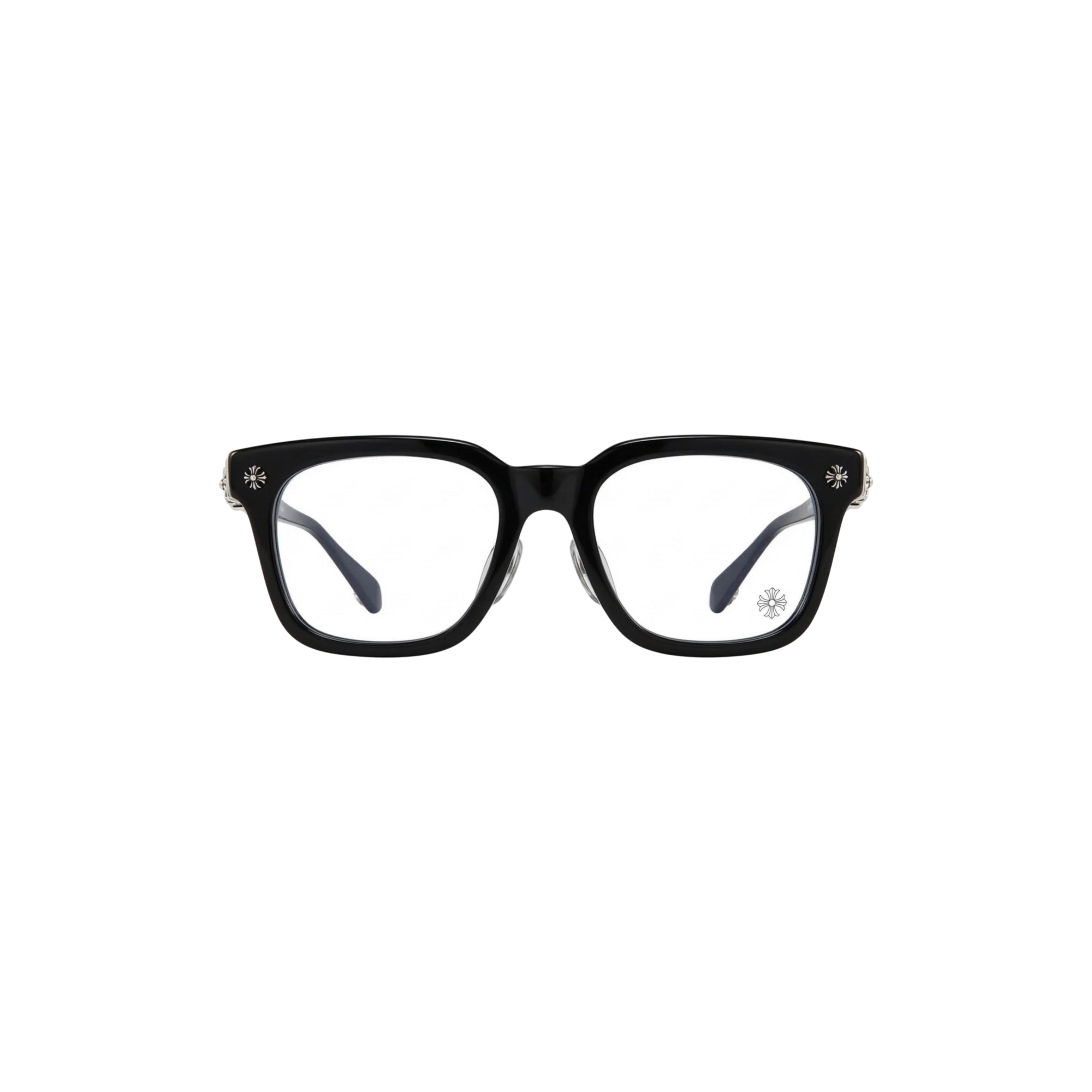 COX-UCKER Black and Silver Eyeglasses Frame