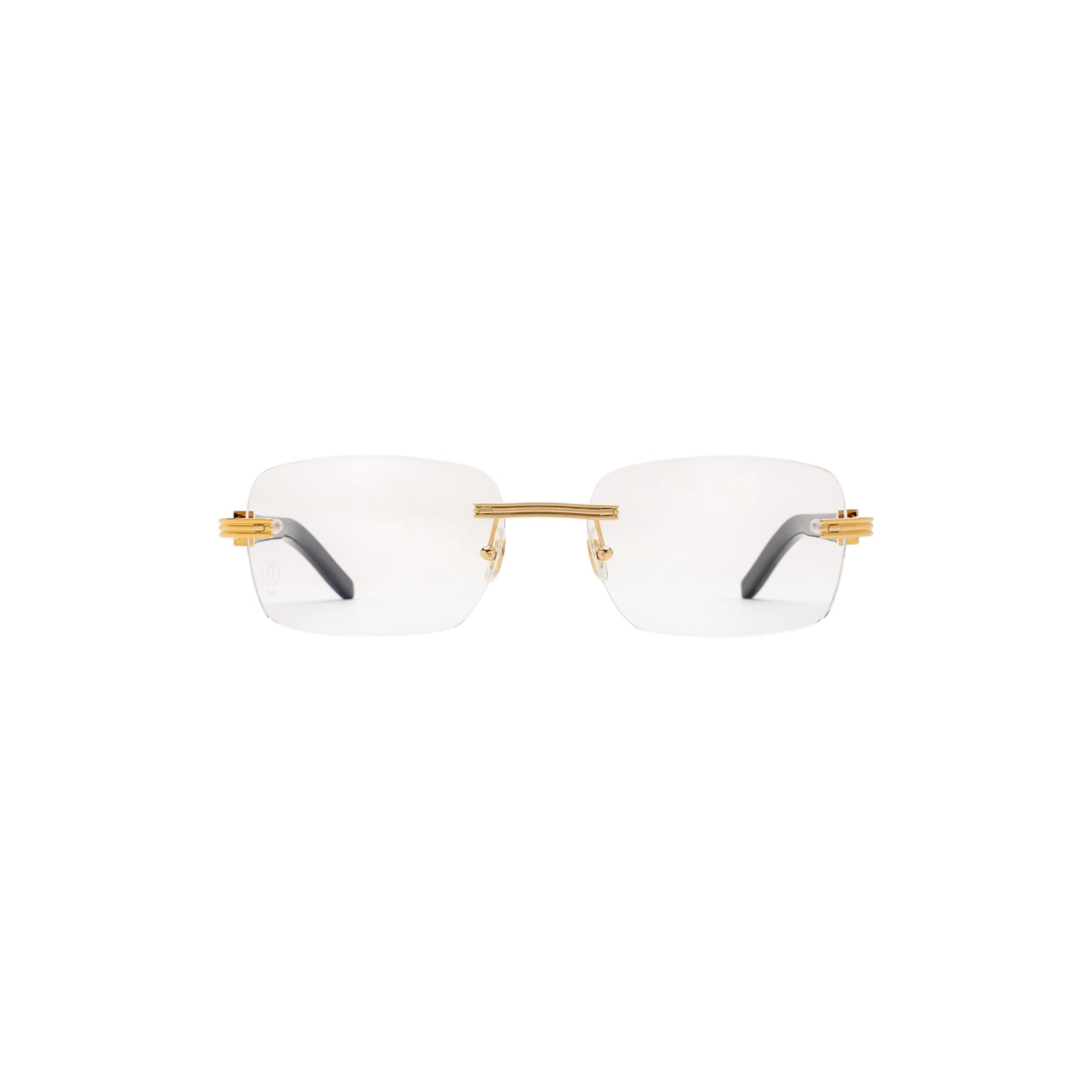 Cartier CT0286O Gold Horn Eyeglasses CT0286O 001