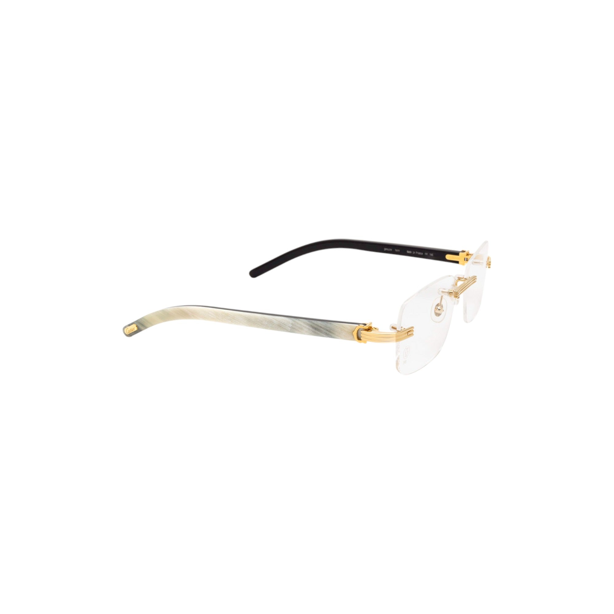 CT0286O Gold Horn Eyeglasses