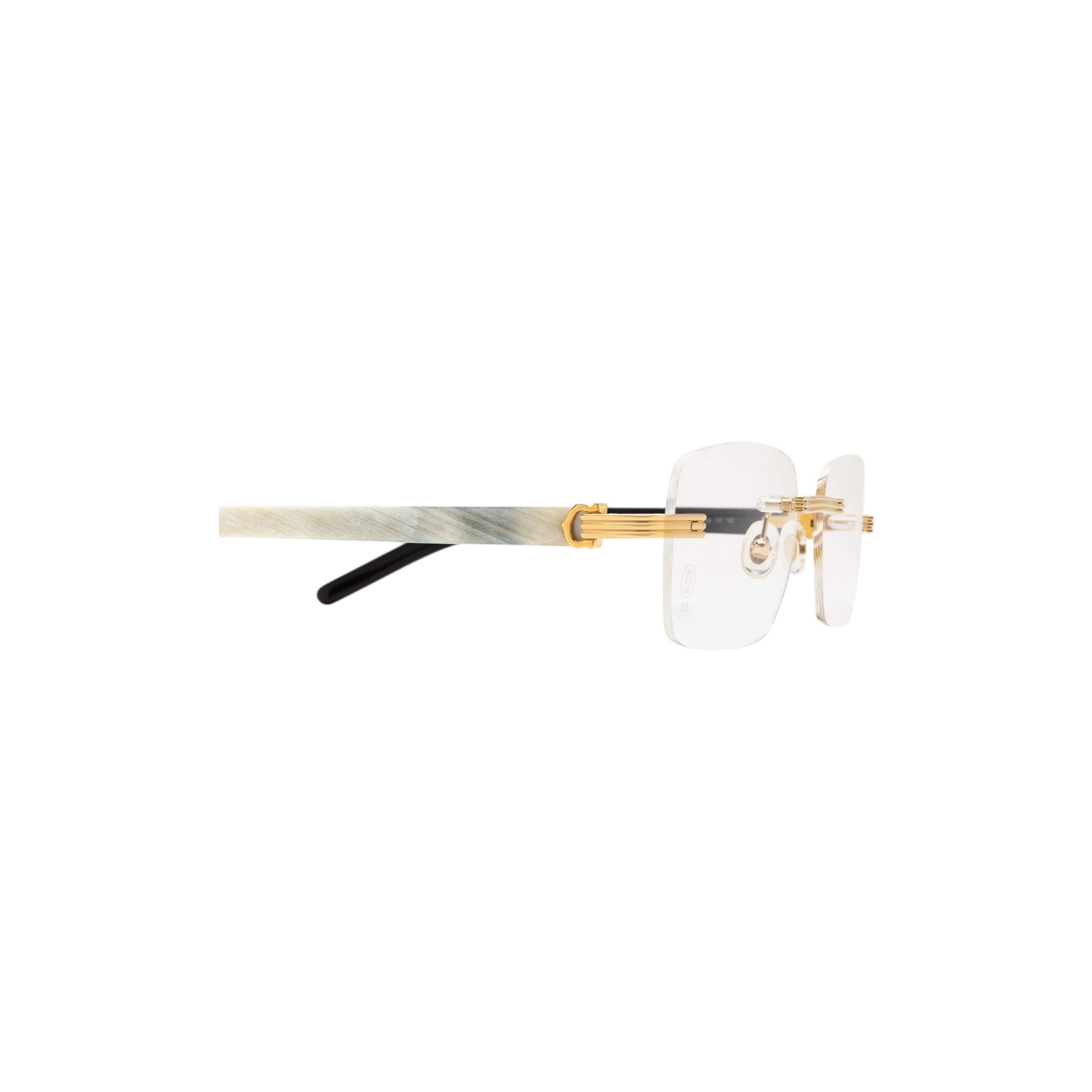 CT0286O Gold Horn Eyeglasses