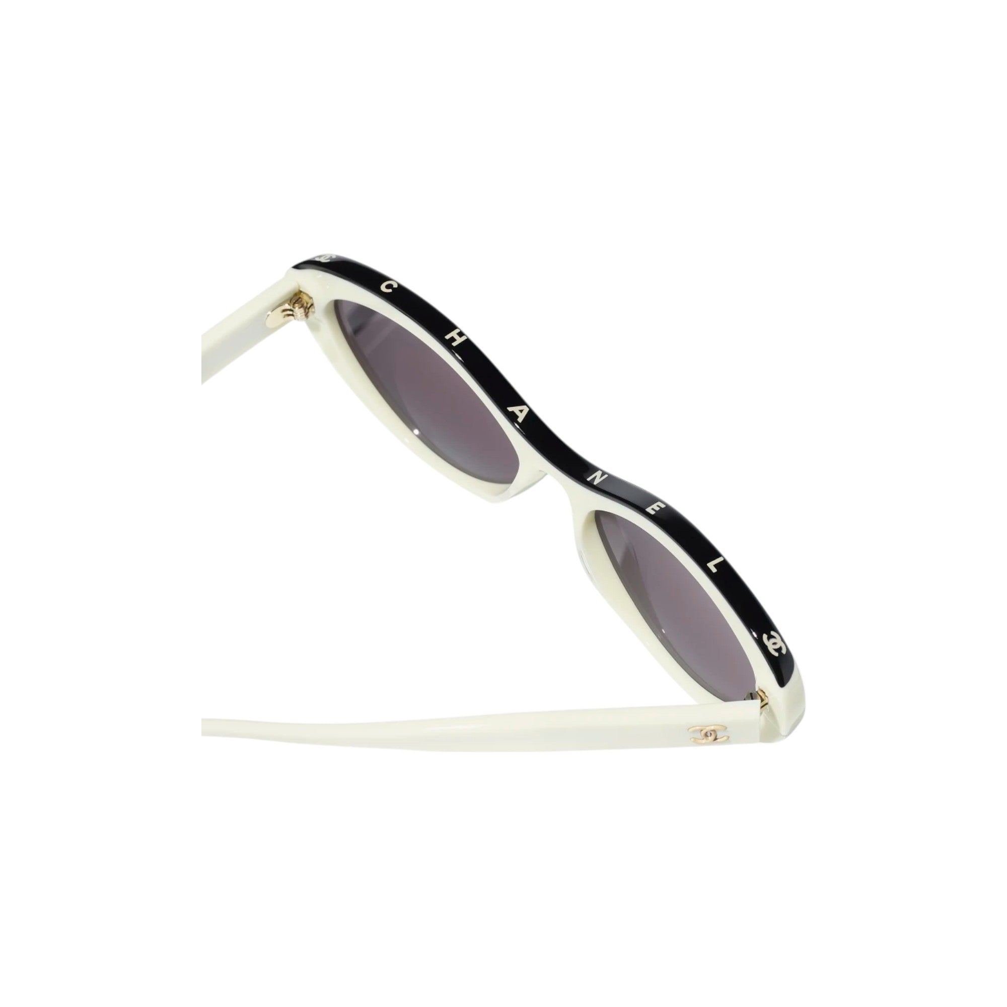 Oval Sunglasses white and black