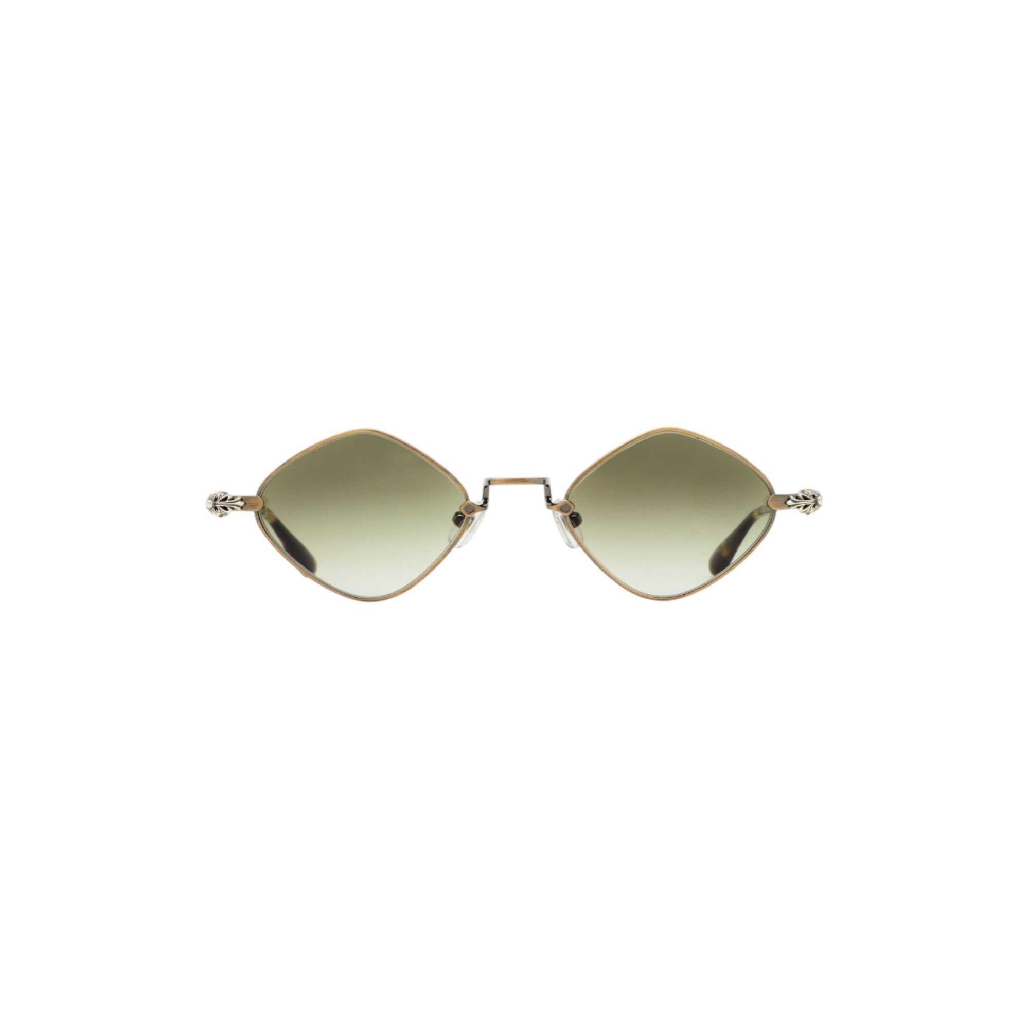 Chrome Hearts Diamond Dog Sunglasses DIAMOND DOG ANTIQUE GOLD