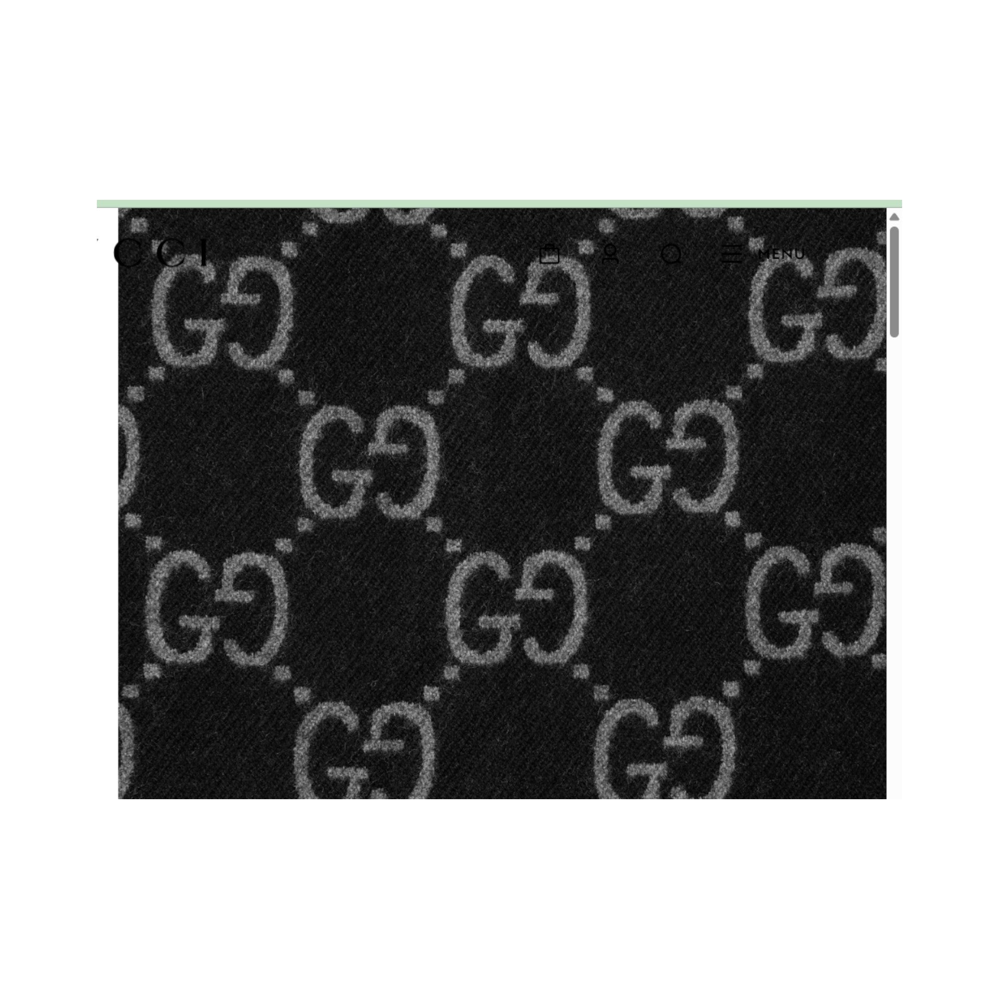 GG wool jacquard cape