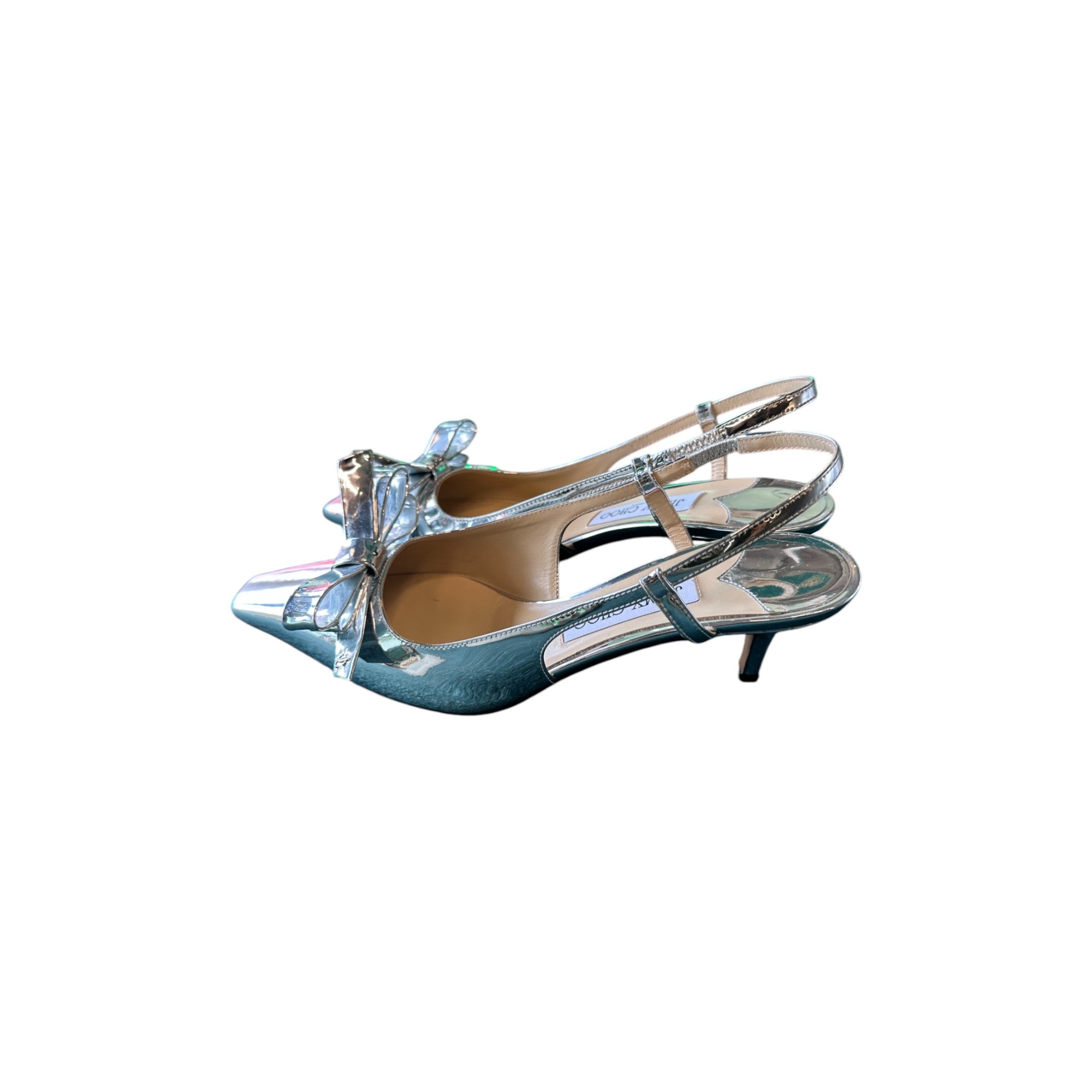 Adalee SB 50 Slingback Pumps Metallic silver