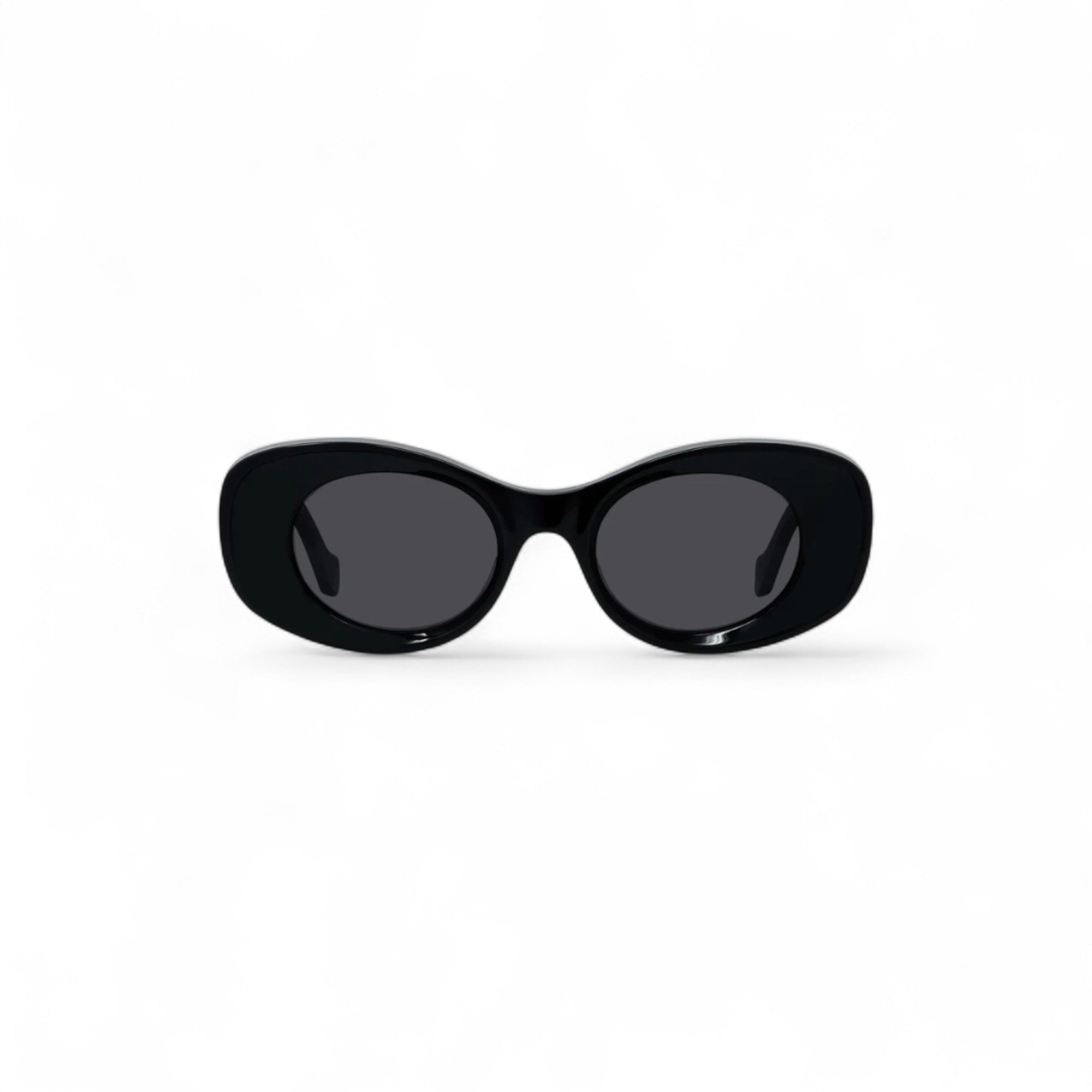Beveled Oval Maxi Anagram sunglasses in Black