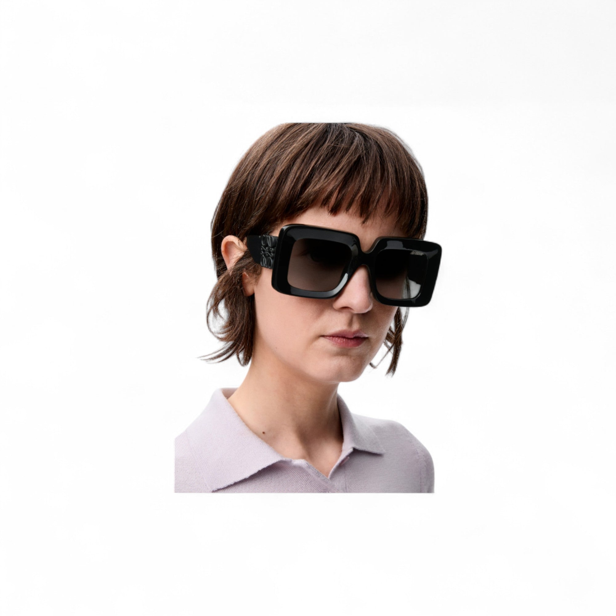 Beveled Square Maxi Anagram sunglasses
