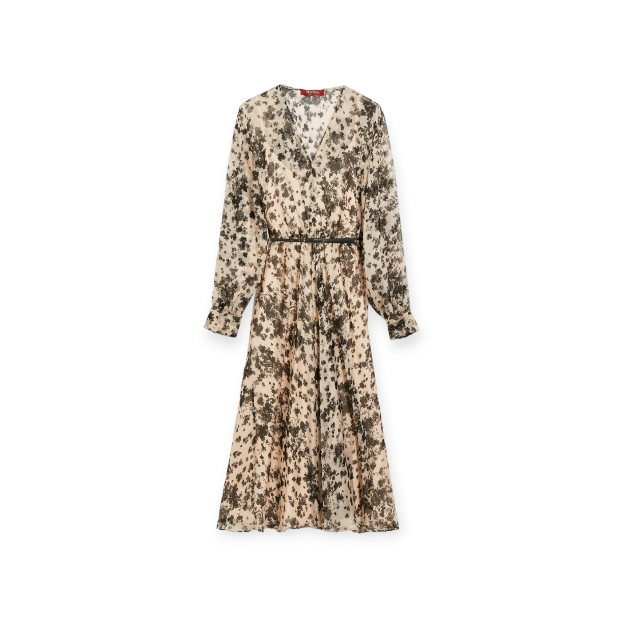 Flowing, Printed Chiffon Dress Max Mara-Via Manzoni