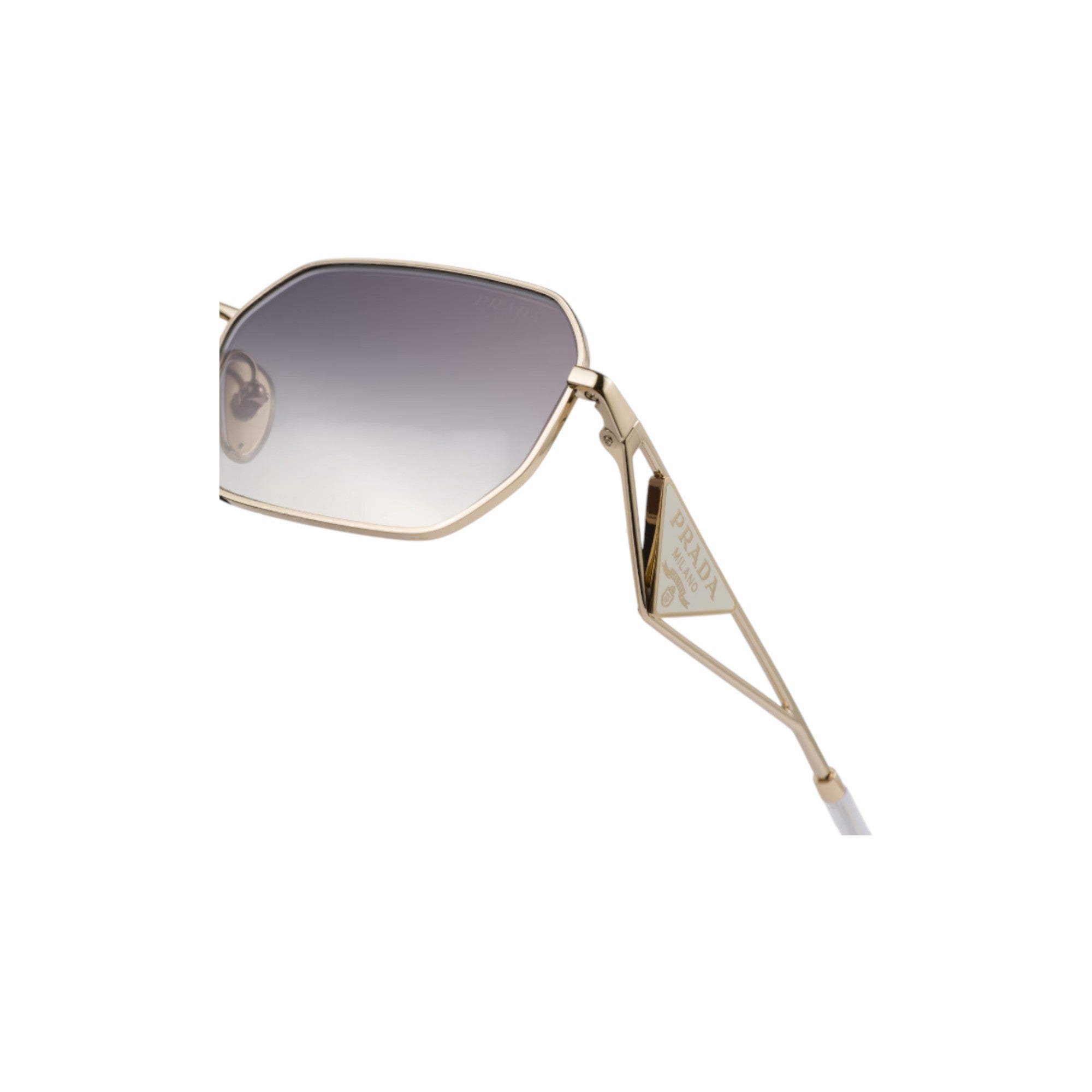 Sunglasses with Prada triangle logo