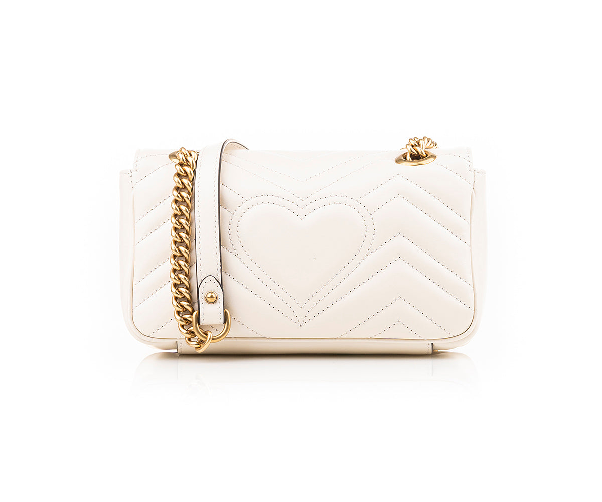GG Marmont Mini Bag In White