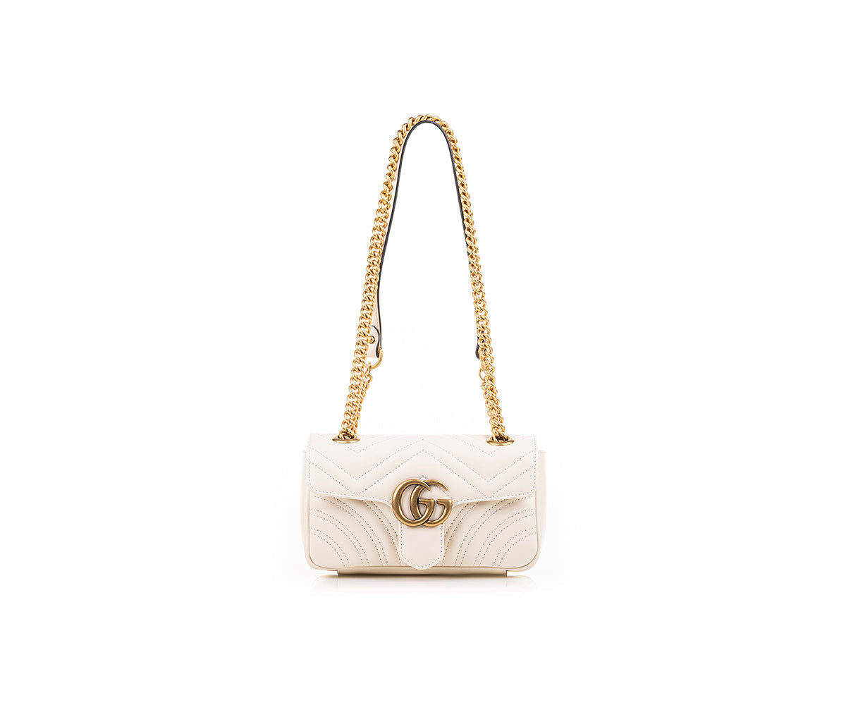 GG Marmont Mini Bag In White