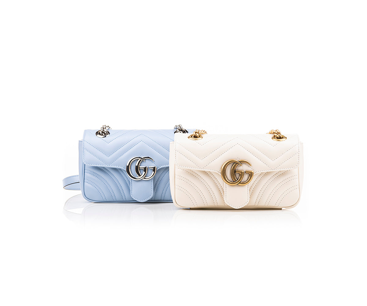 GG Marmont Mini Bag In White