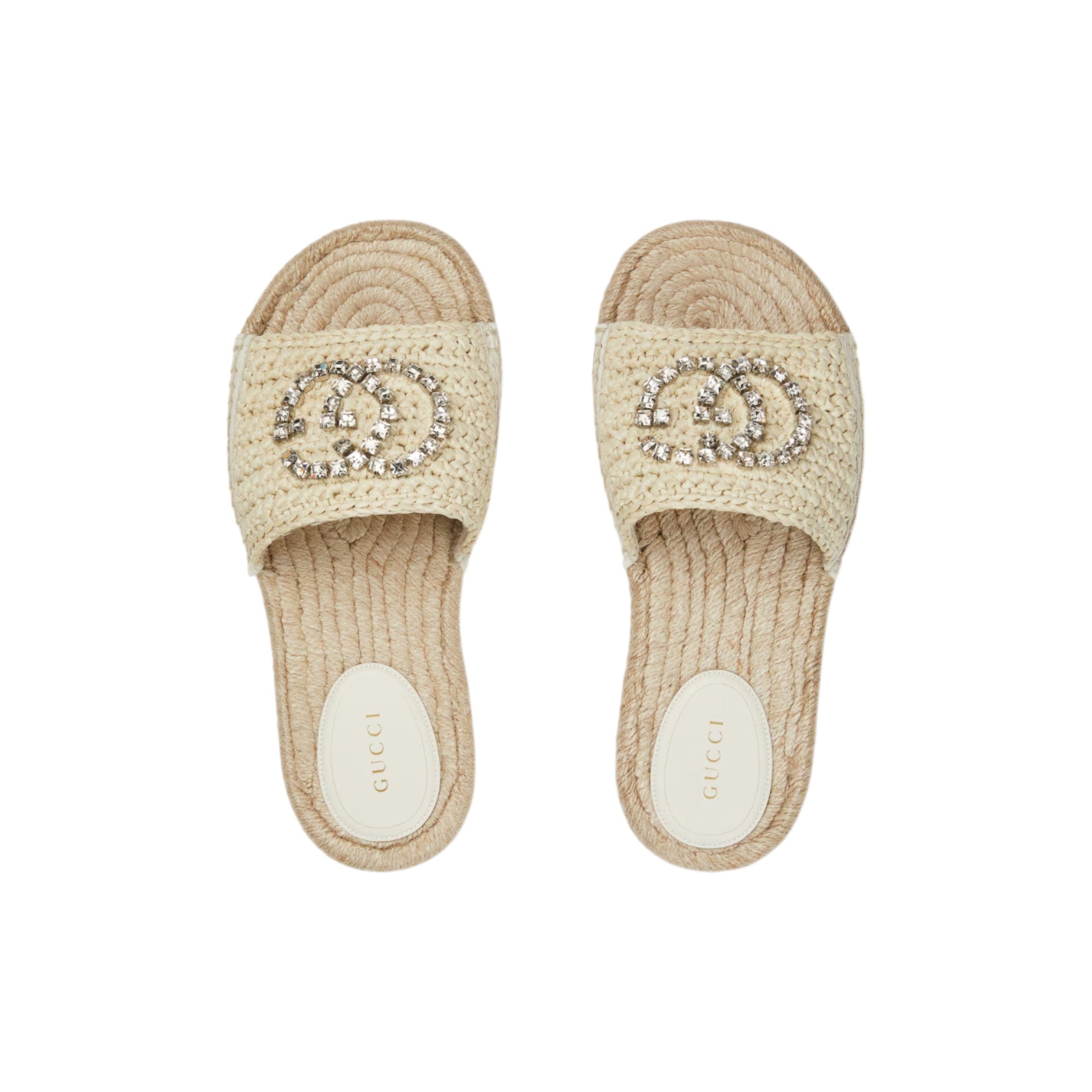 Women's espadrille with crystal Interlocking G