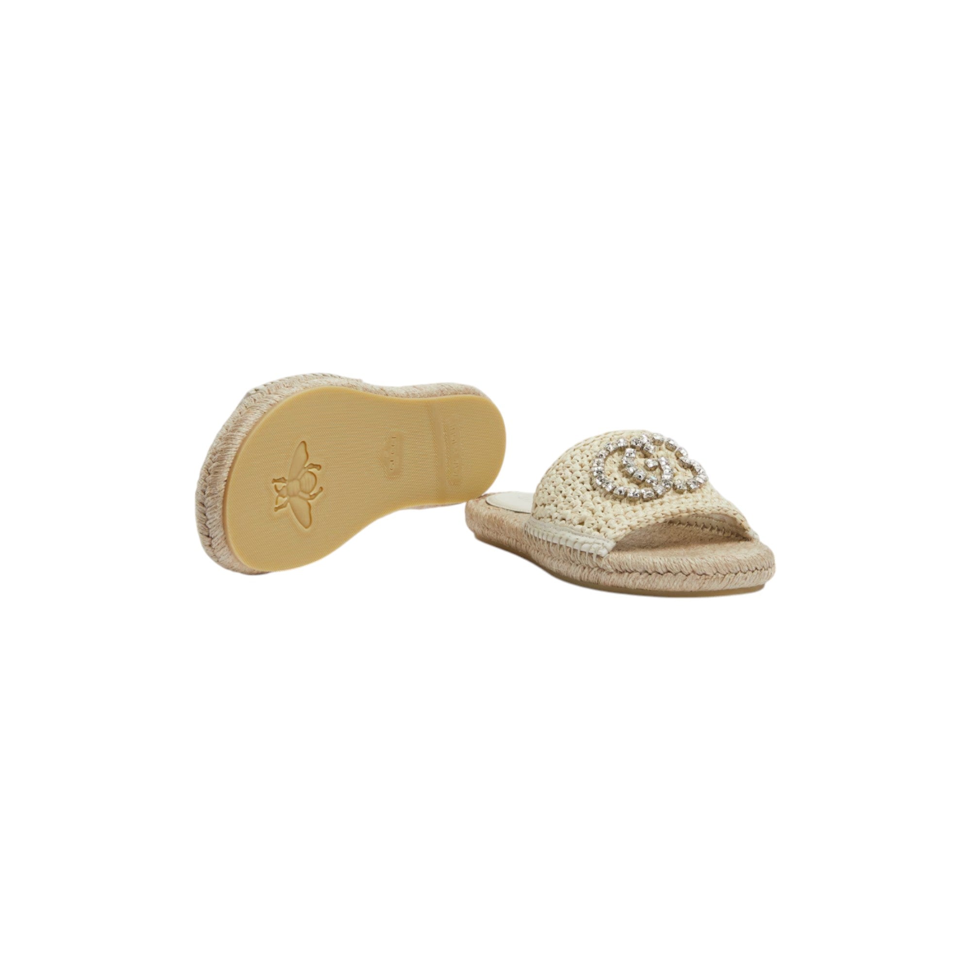 Women's espadrille with crystal Interlocking G