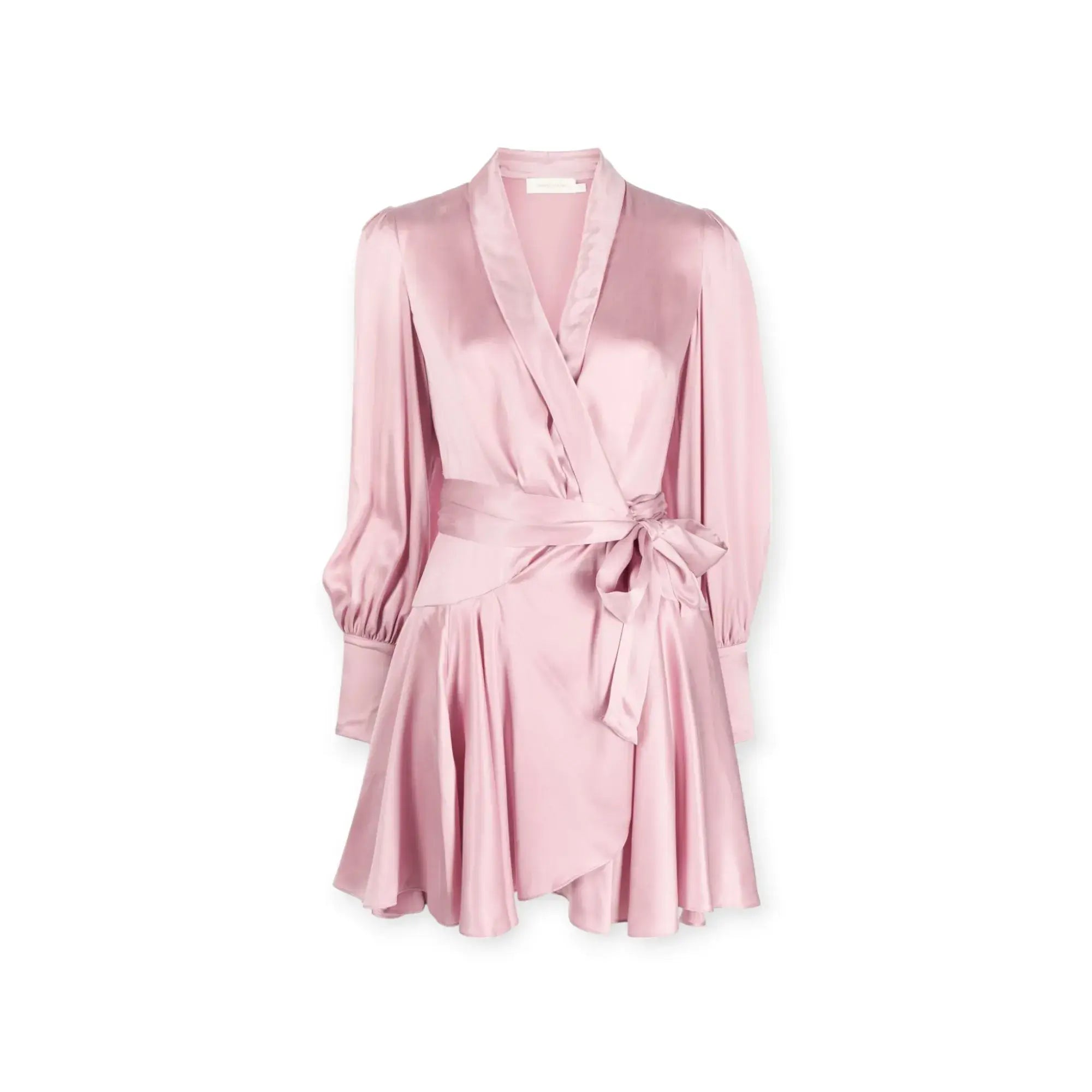ワンピース Zimmermann silk minidress Zimmermann Pink Silk Dress - Long-Sleeve Minidress