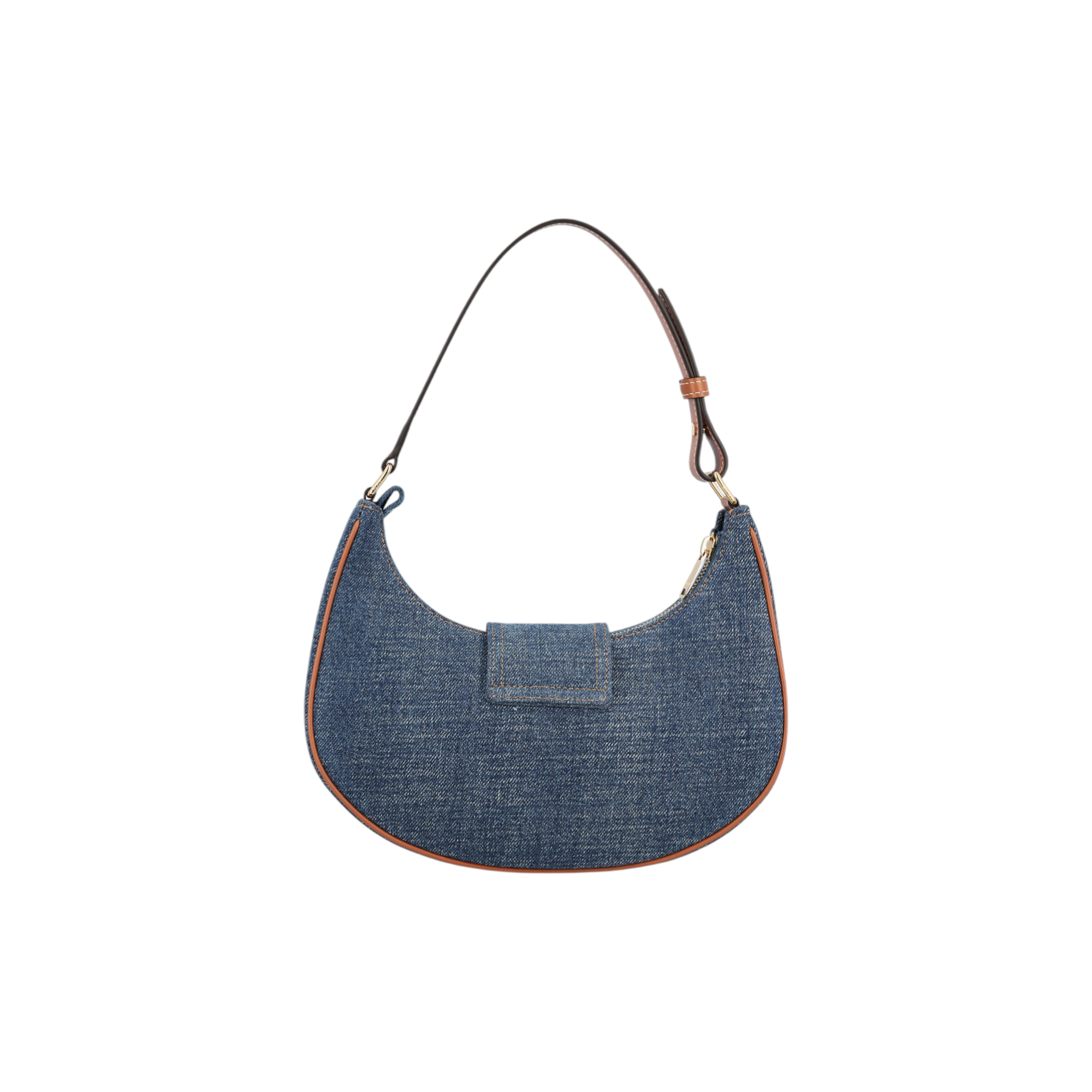 Medium Ava Triomphe Bag in Denim and Calfskin