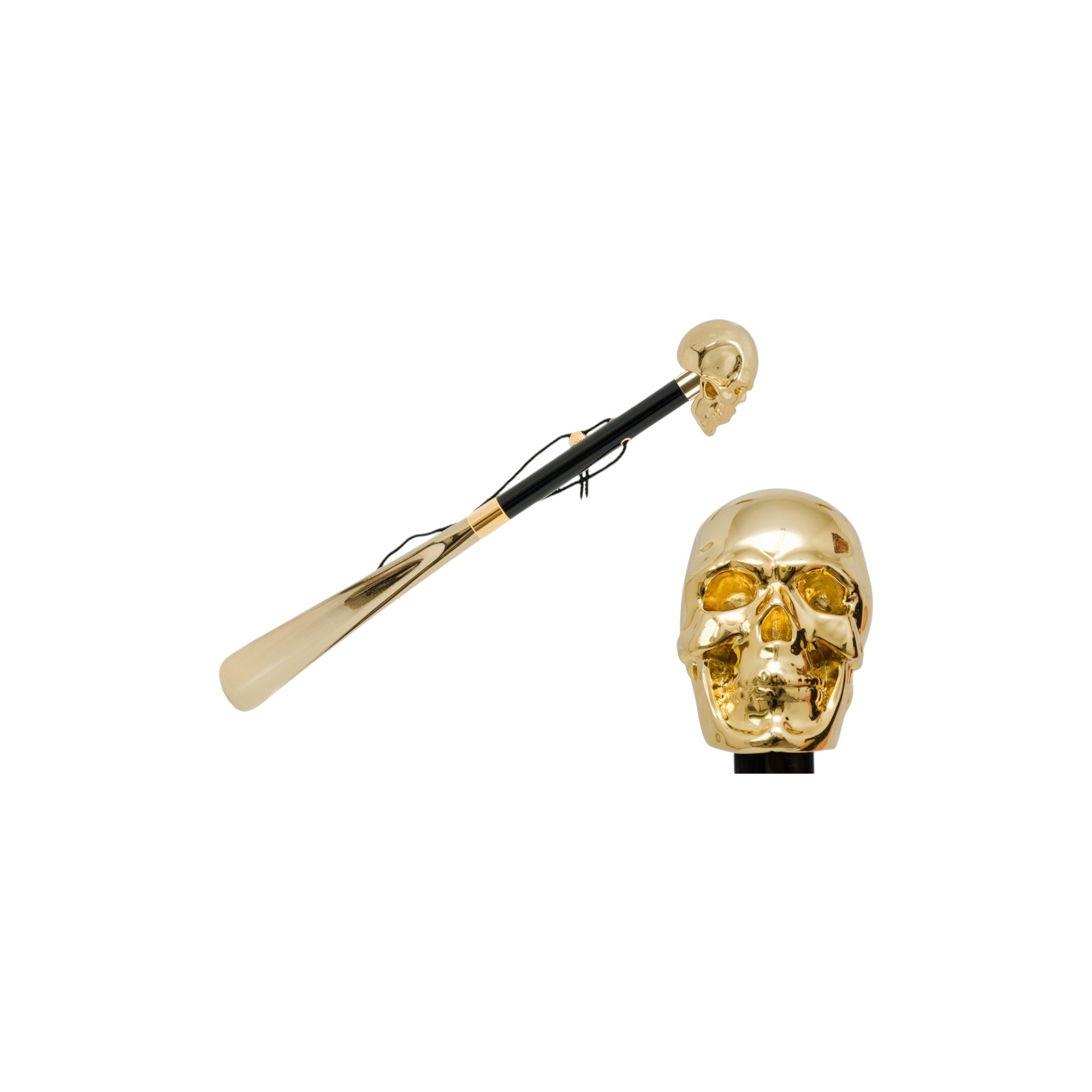Gold Skull Shoehorn