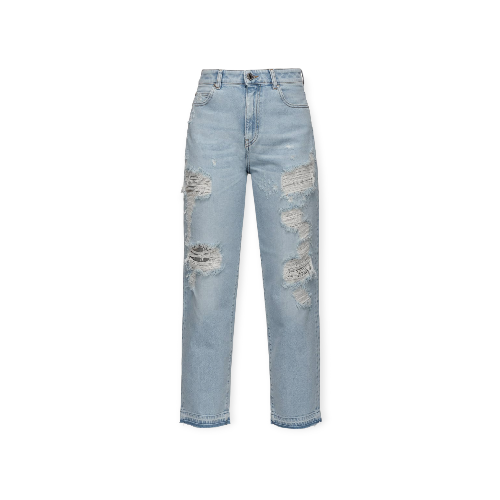 Distressed Mom-Fit Jeans Pinko