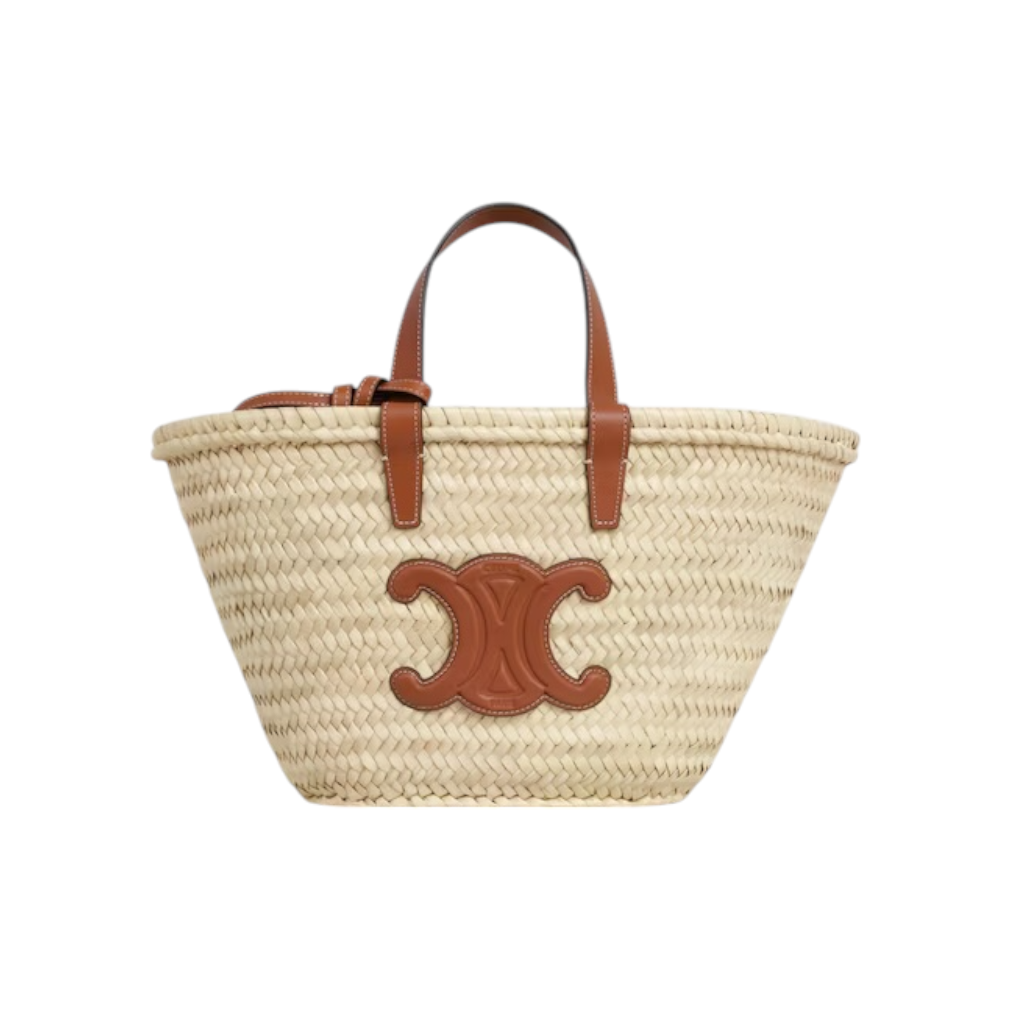 TEEN CELINE CLASSIC PANIER in Palm leaves and Calfskin