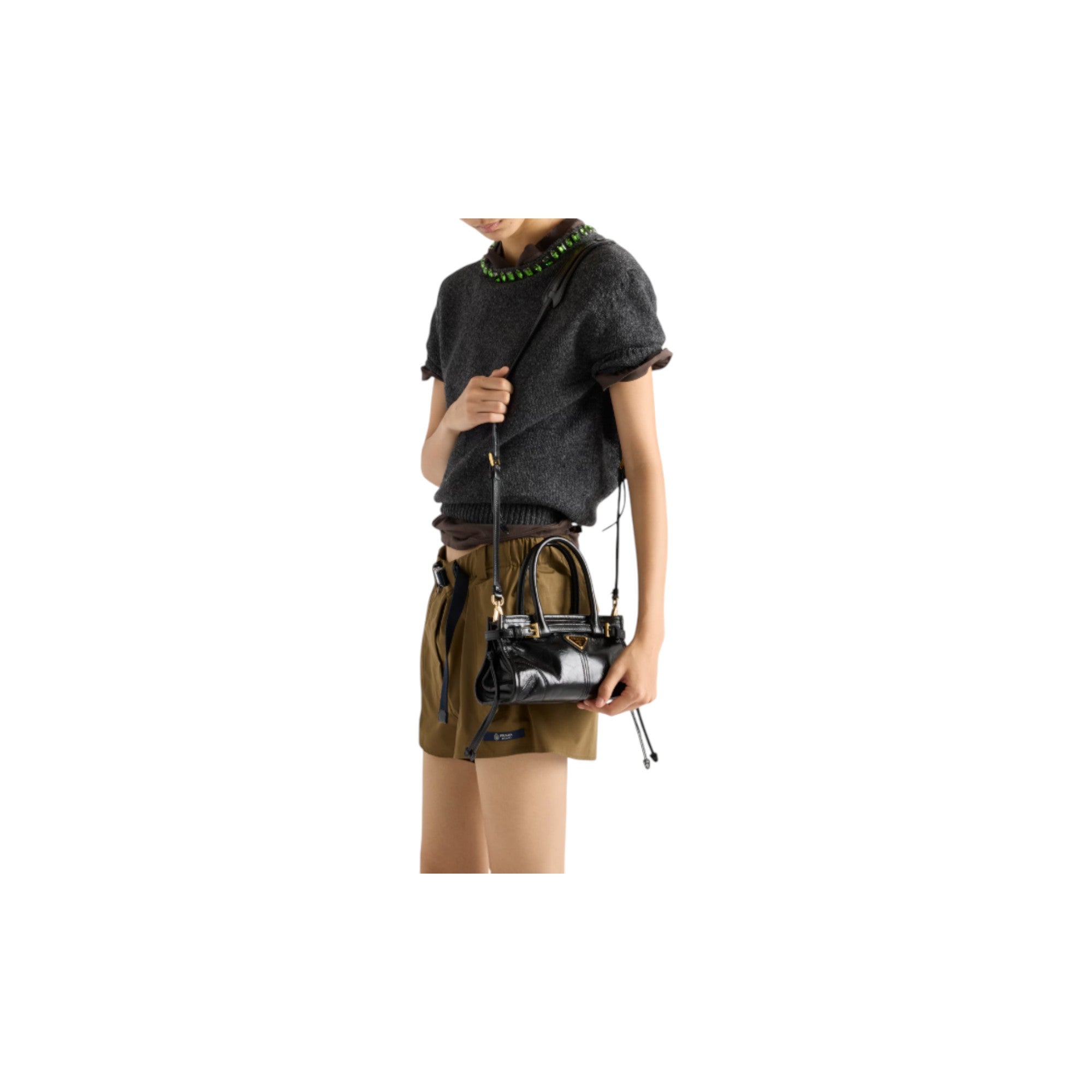 Prada Bonnie leather mini handbag