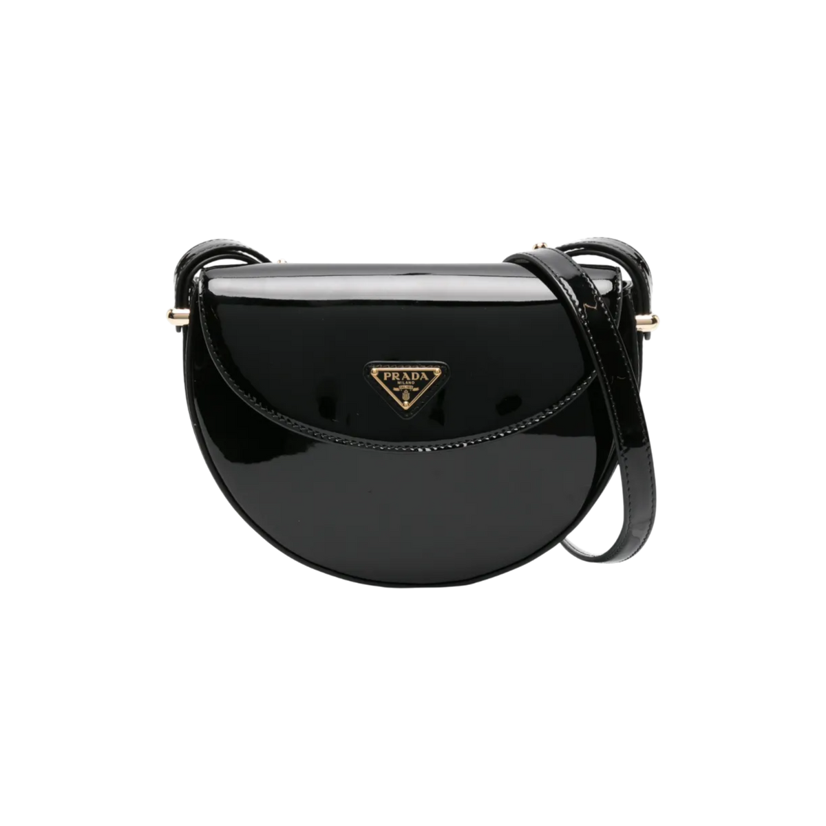 Prada Patent Leather Crossbody Prada-Via Manzoni