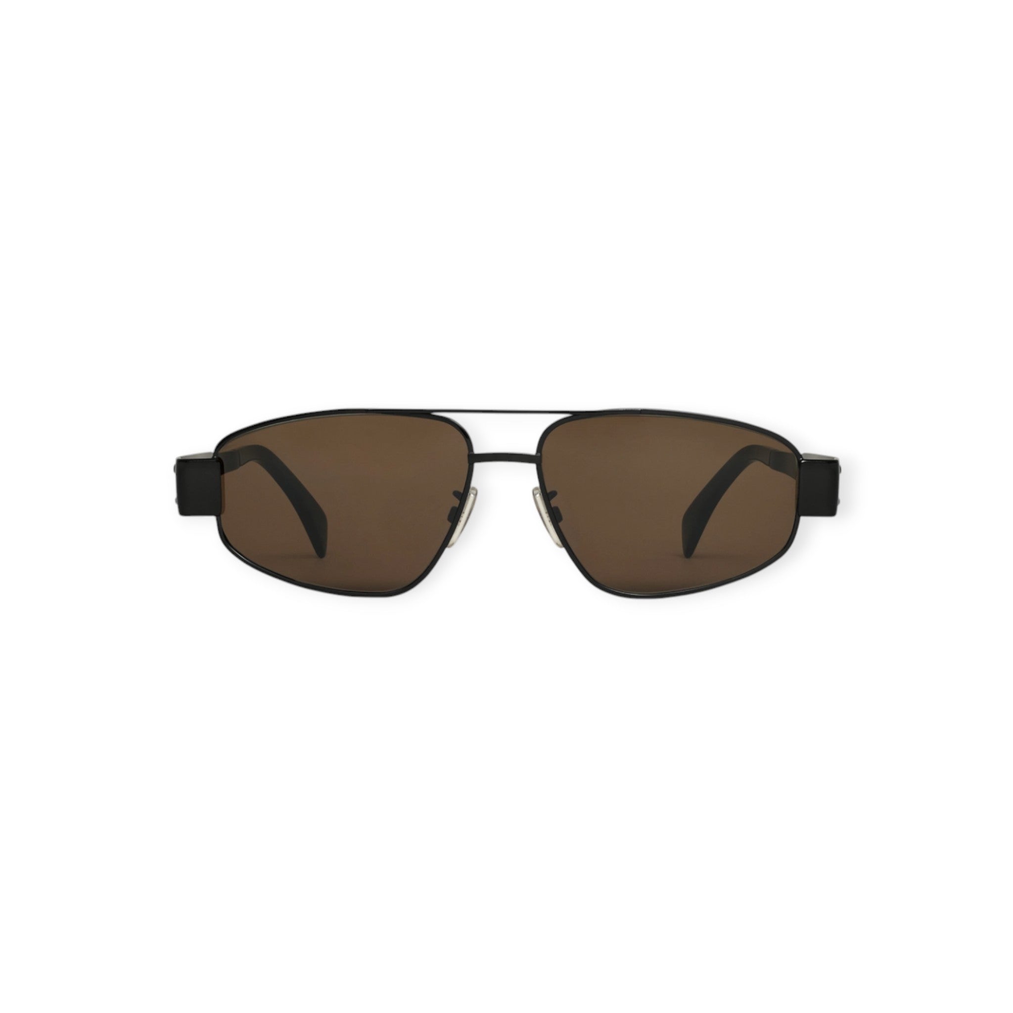 Triomphe Metal 03 Sunglasses In Metalsilver / Smoke