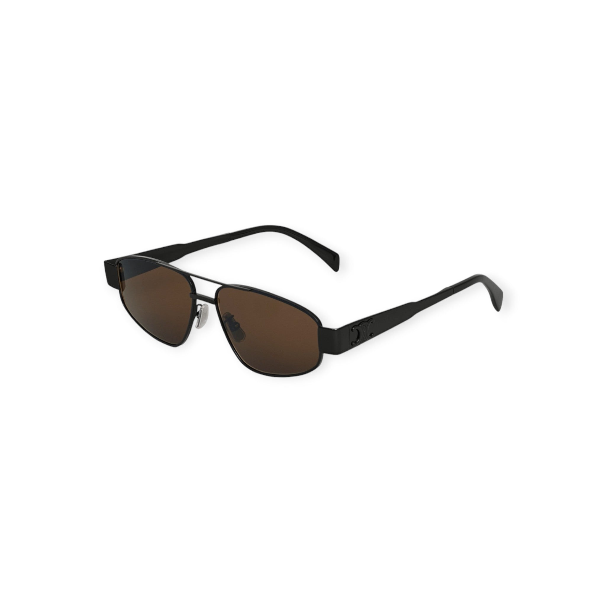 Triomphe Metal 03 Sunglasses In Metalsilver / Smoke