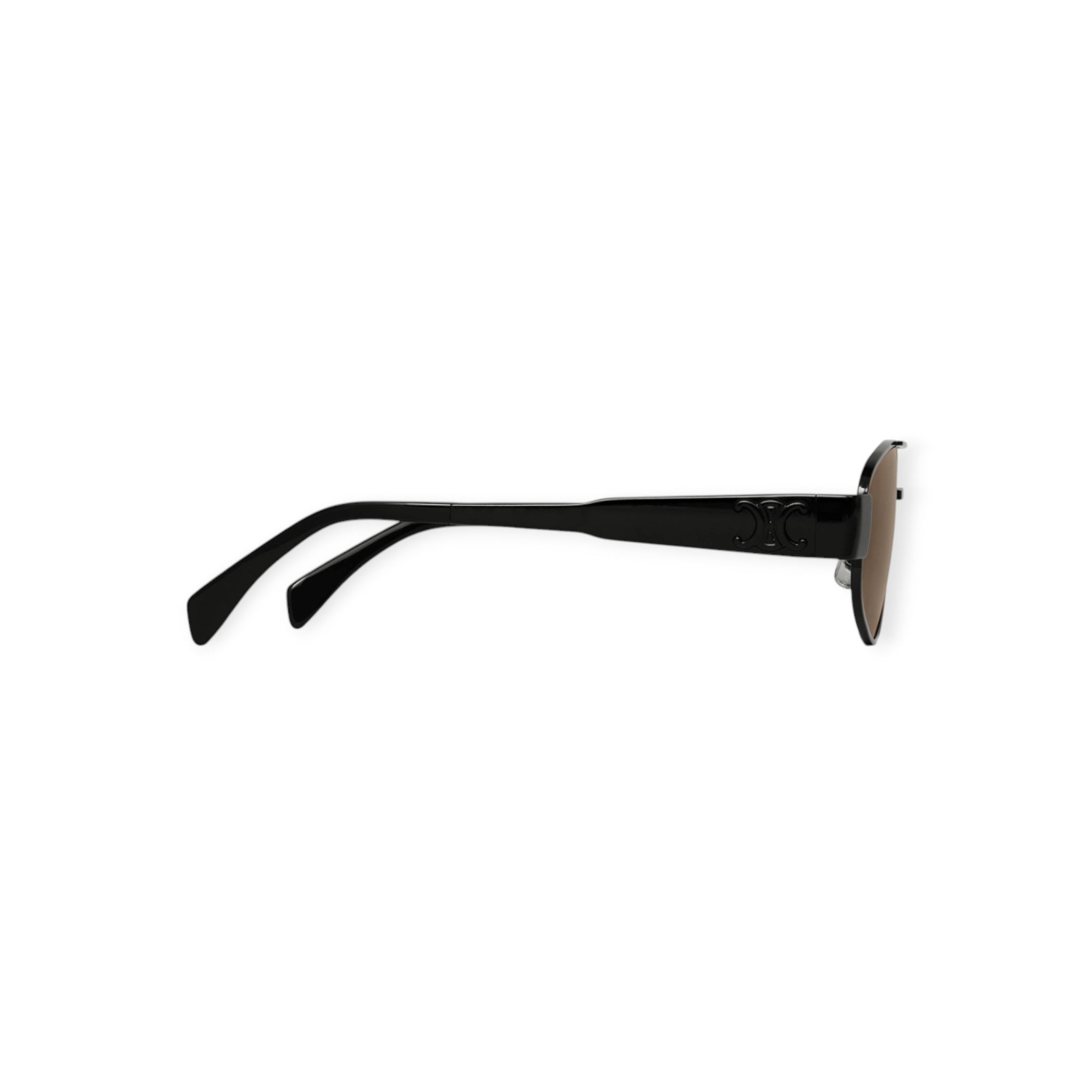 Triomphe Metal 03 Sunglasses In Metalsilver / Smoke