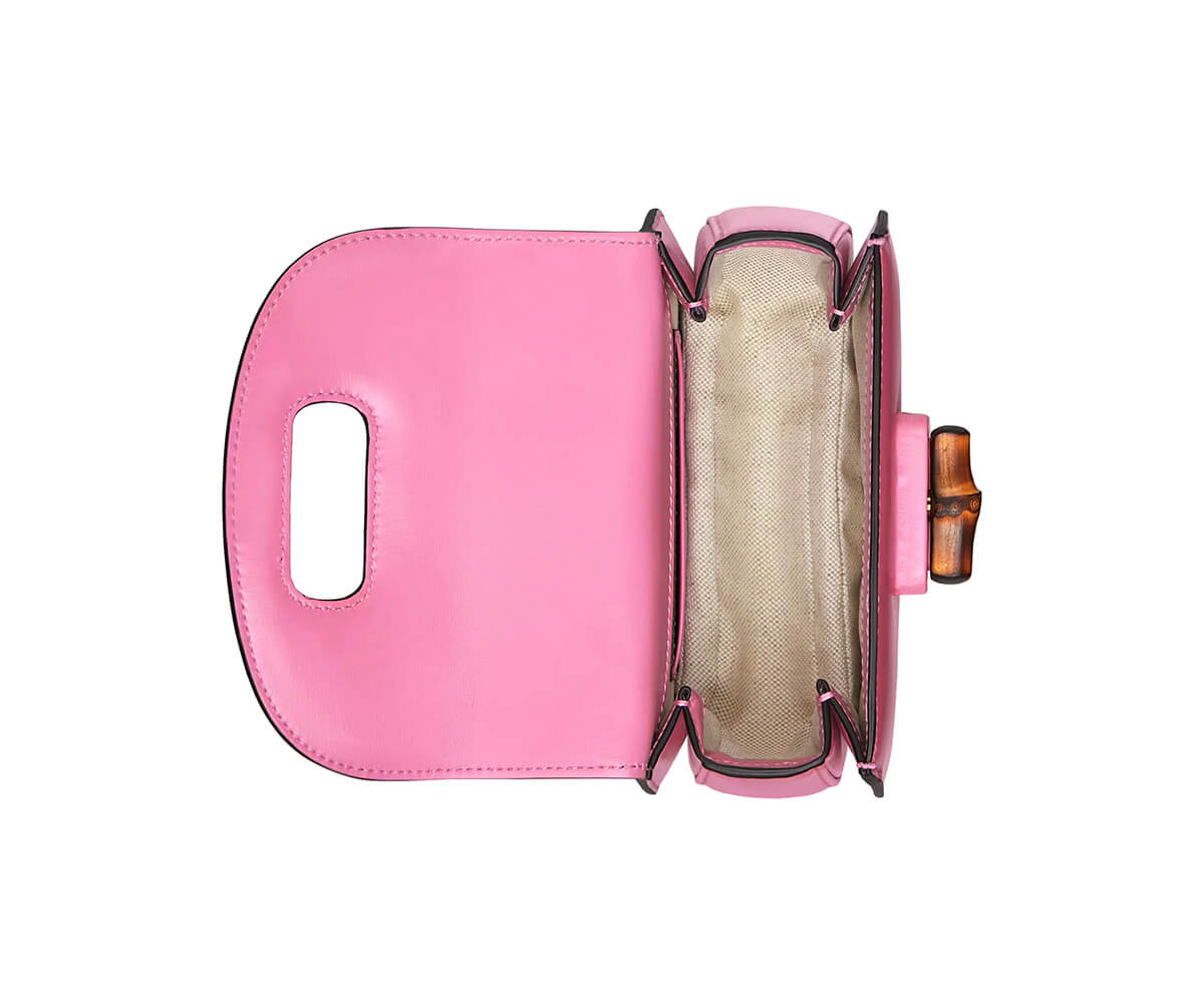 Gucci Bamboo 1947 Mini Top Handle Bag In Pink