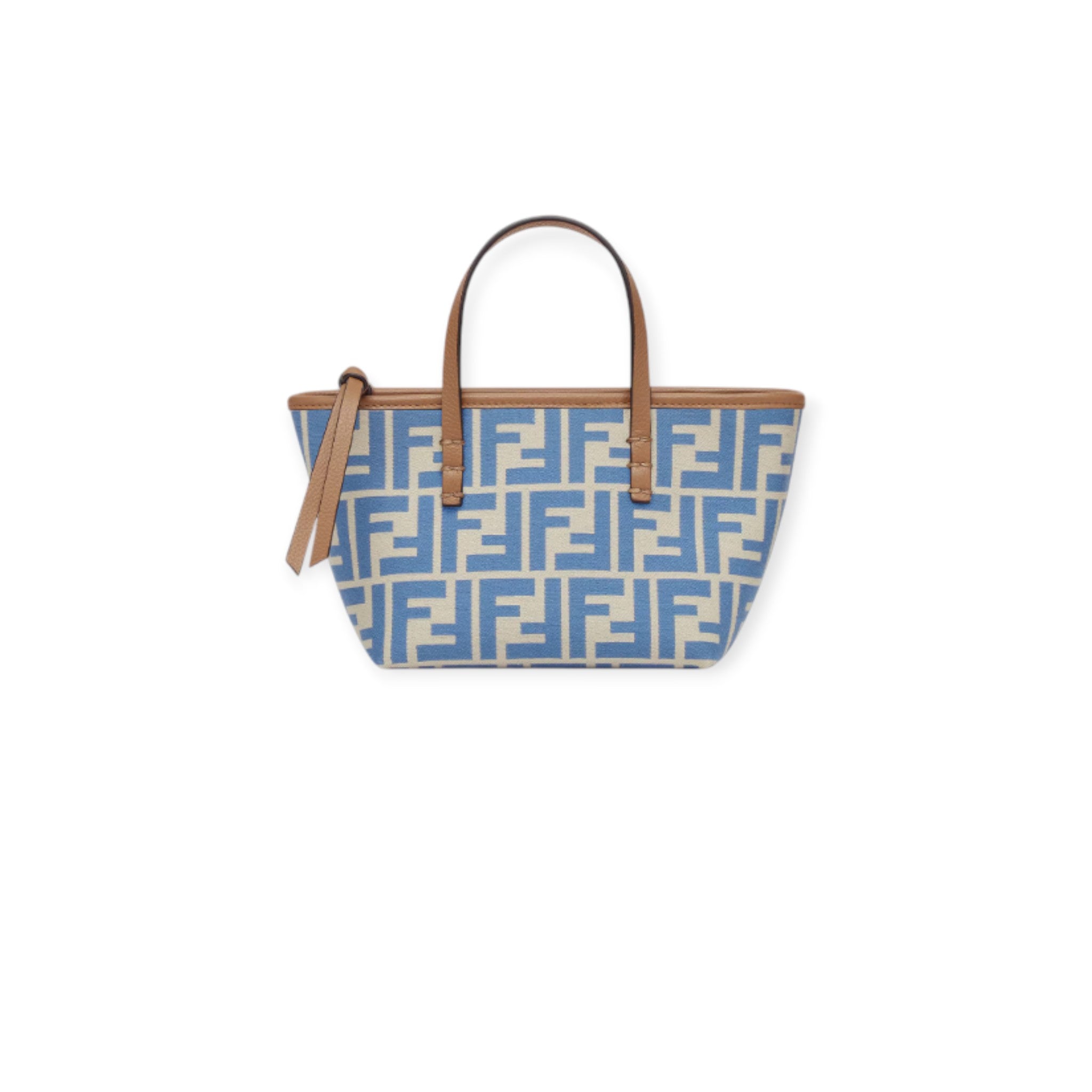 Light Blue Ff Jacquard Mini Bag Fendi