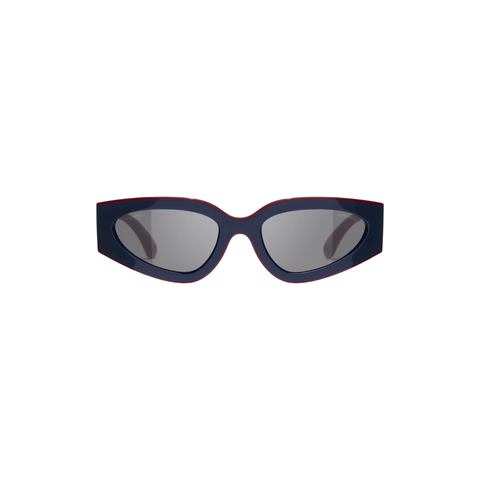 Cat Eye Sunglasses Burgundy & Navy Blue