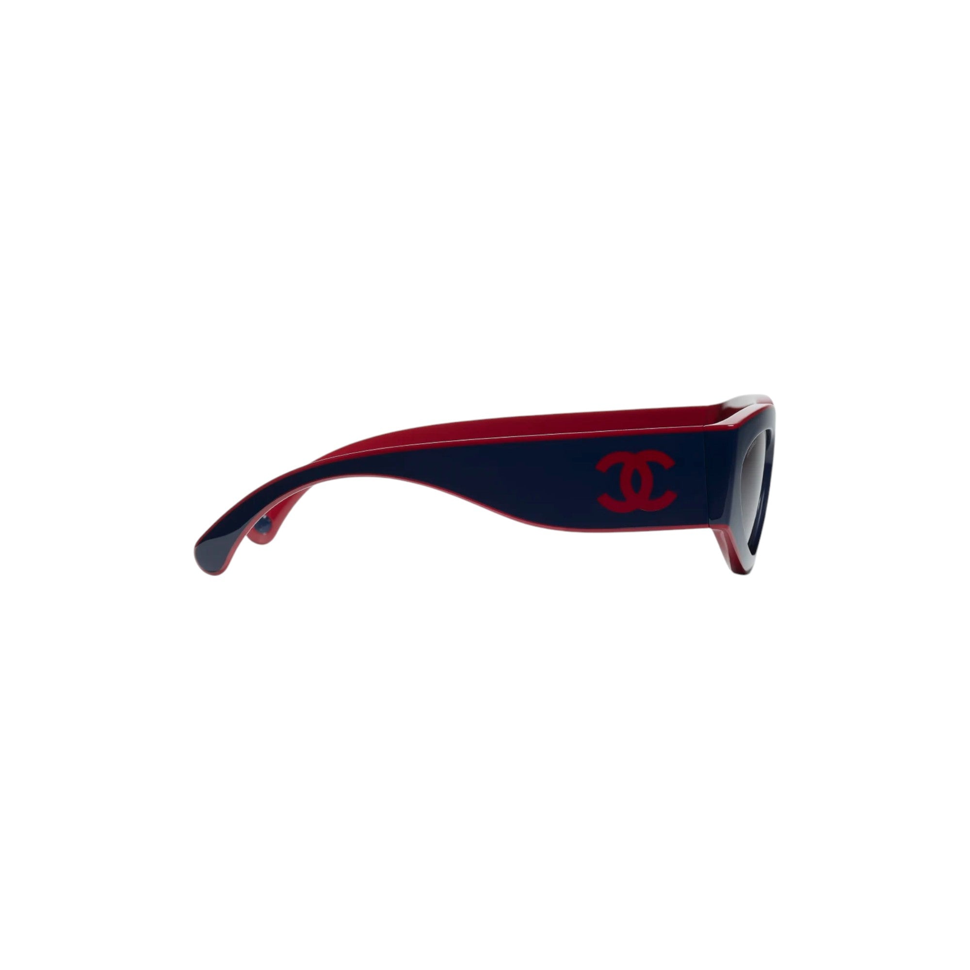 Cat Eye Sunglasses Burgundy & Navy Blue