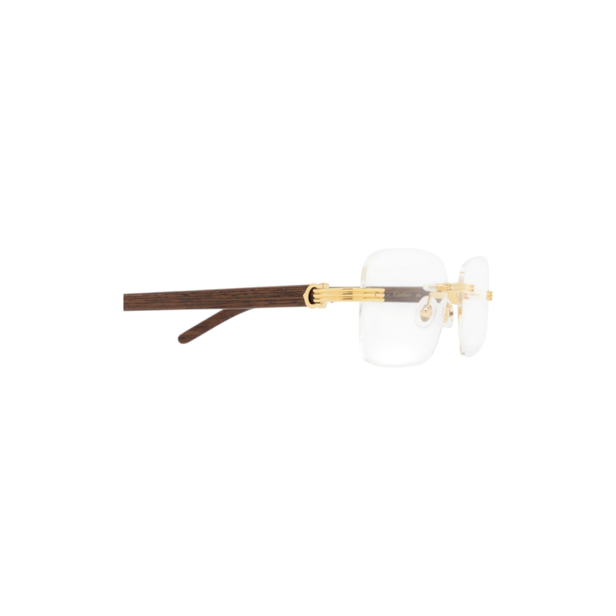 CT0286O Gold & Natural Wood Eyeglasses