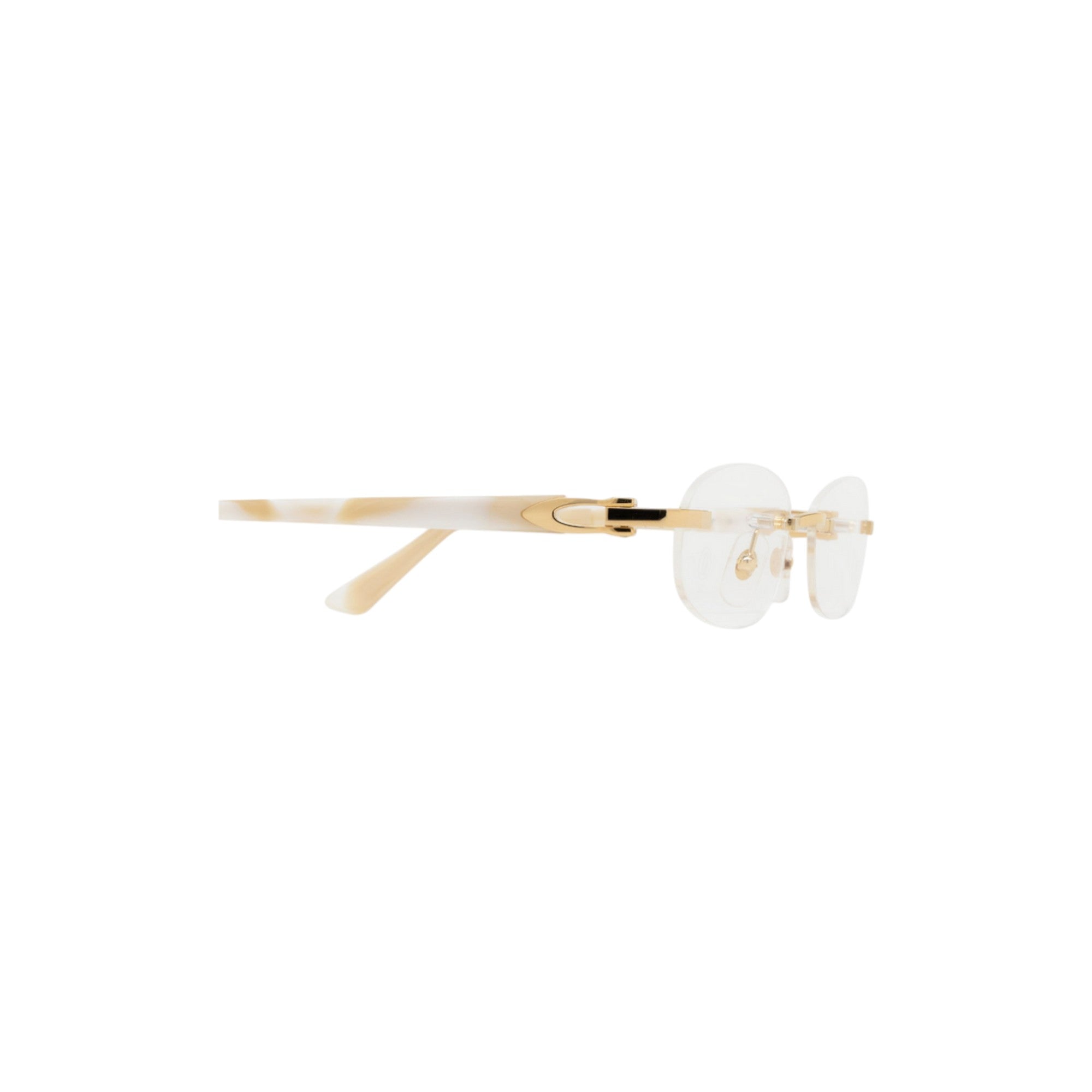 Rimless Gold Silhouette Eyewear