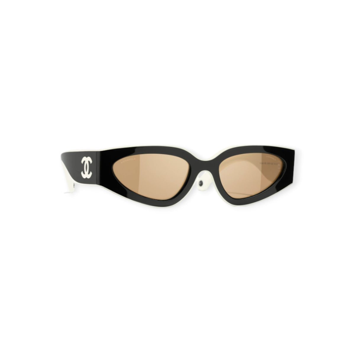 Cat Eye Sunglasses Black and White