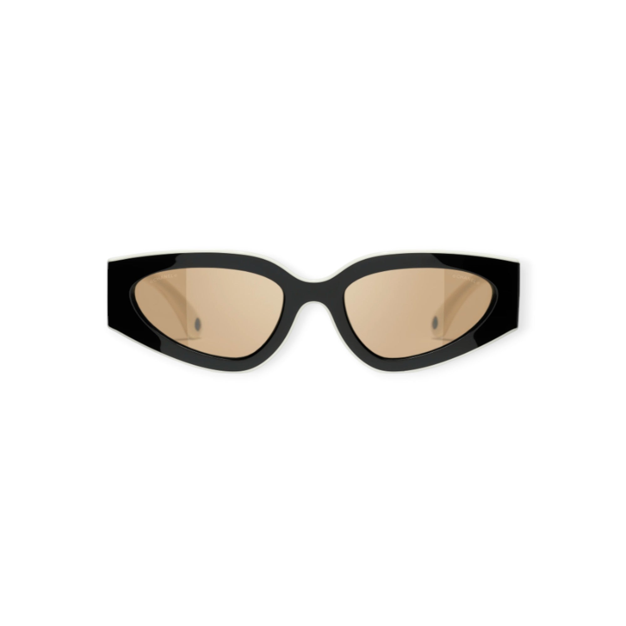 Chanel Cat Eye Sunglasses Black and White 60561656-Via Manzoni