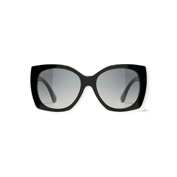 【優雅なひととき】【CHANEL】Square Sunglasses Black Square Sunglasses Chanel-Via Manzoni