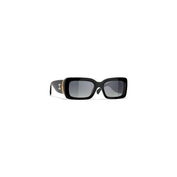 Chanel Rectangle Black Sunglasses – 5534C622S8A71662X0