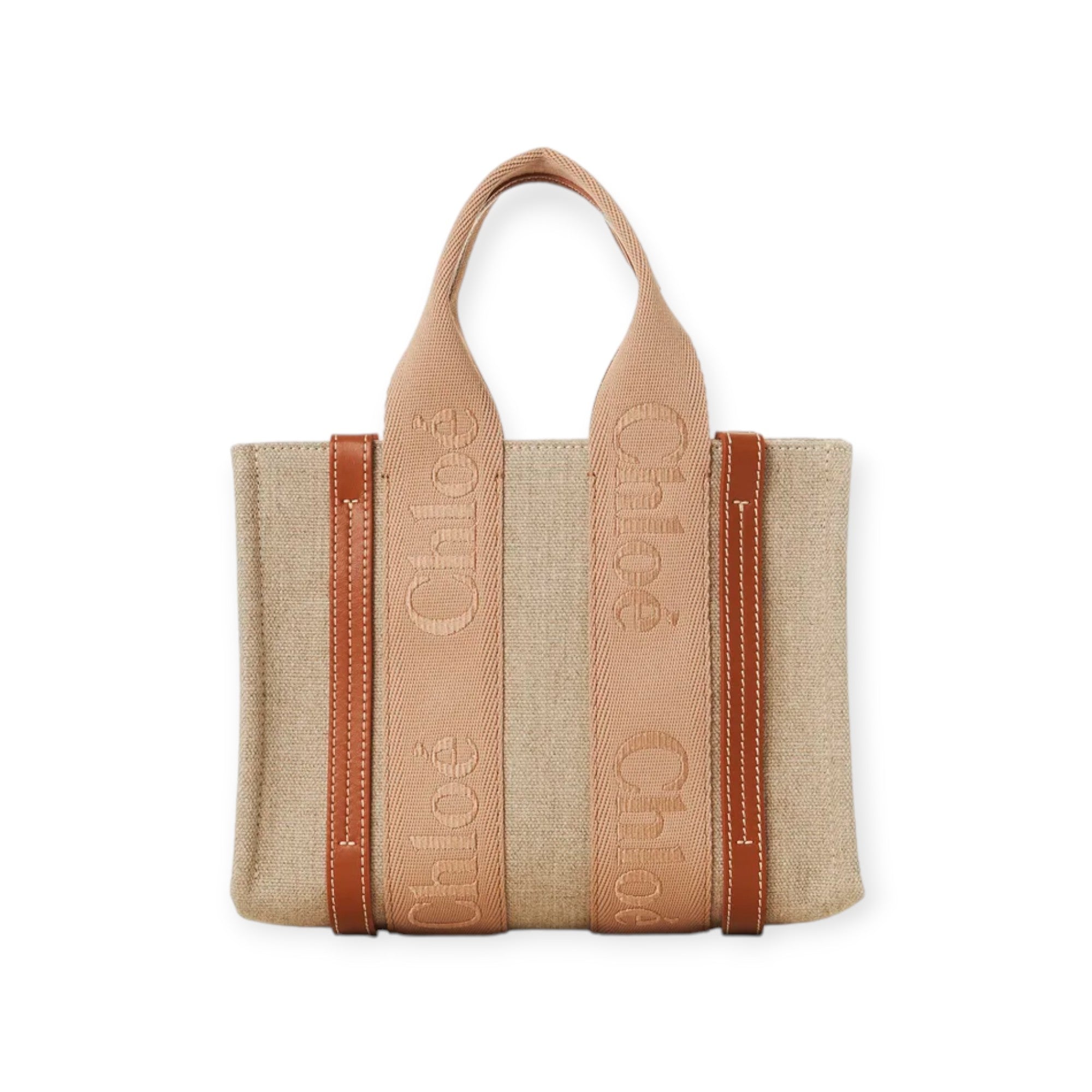 Small Woody Tote Bag In Linen