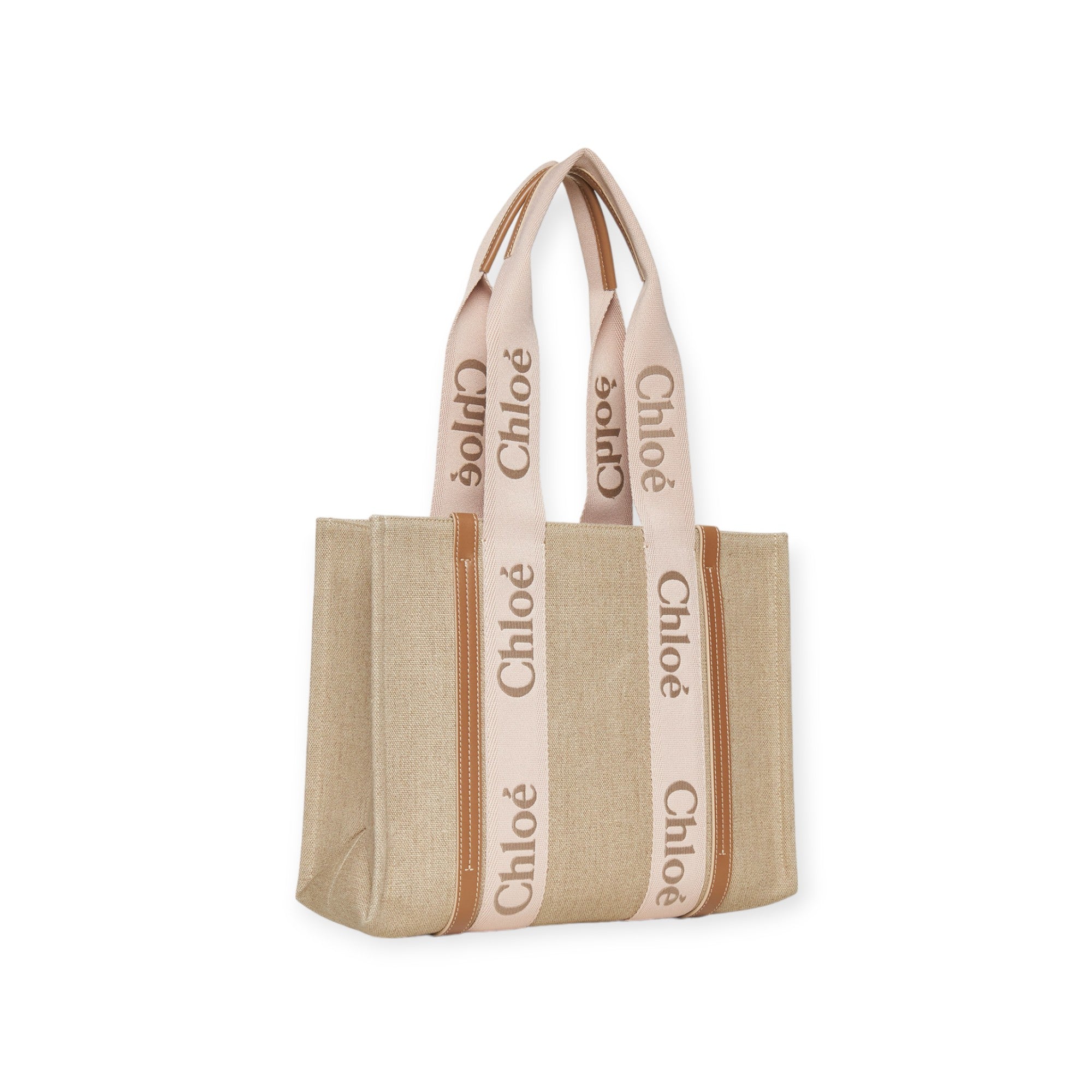 Woody Linen Medium Tote Bag