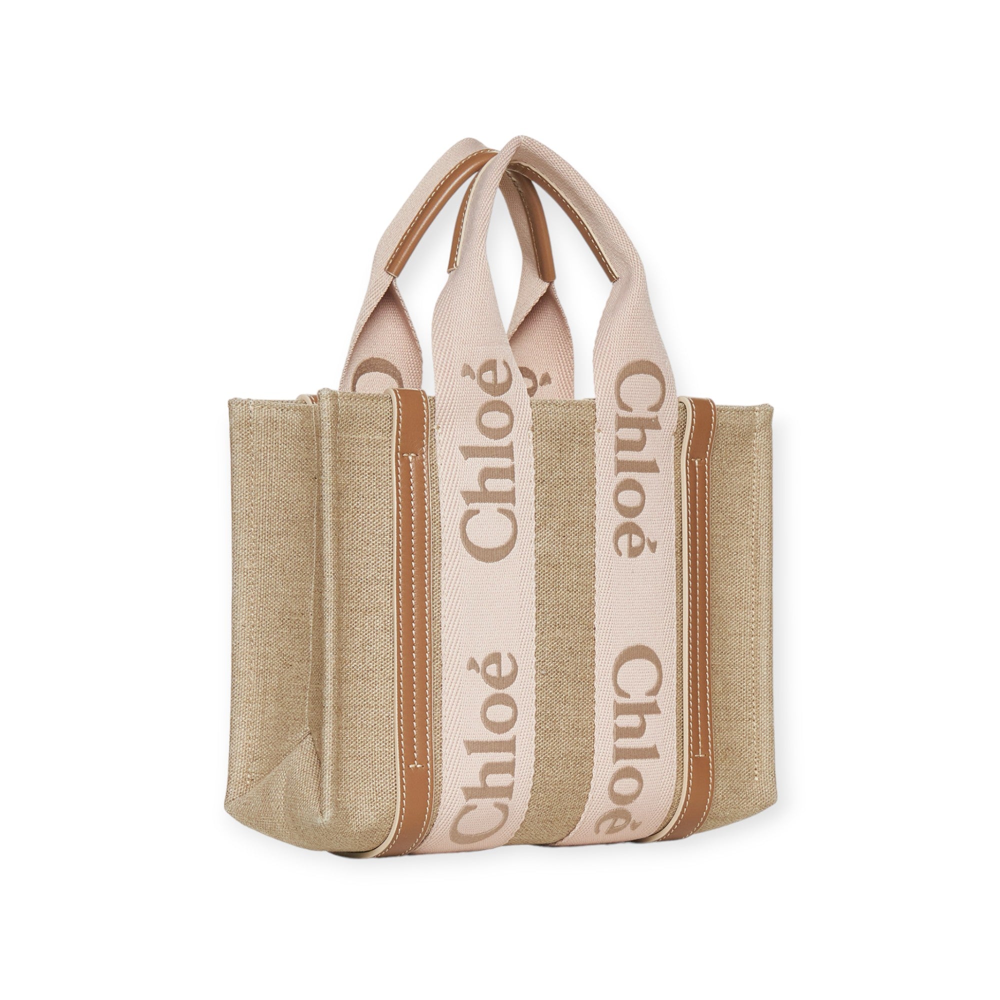 Woody Linen Small Tote Bag